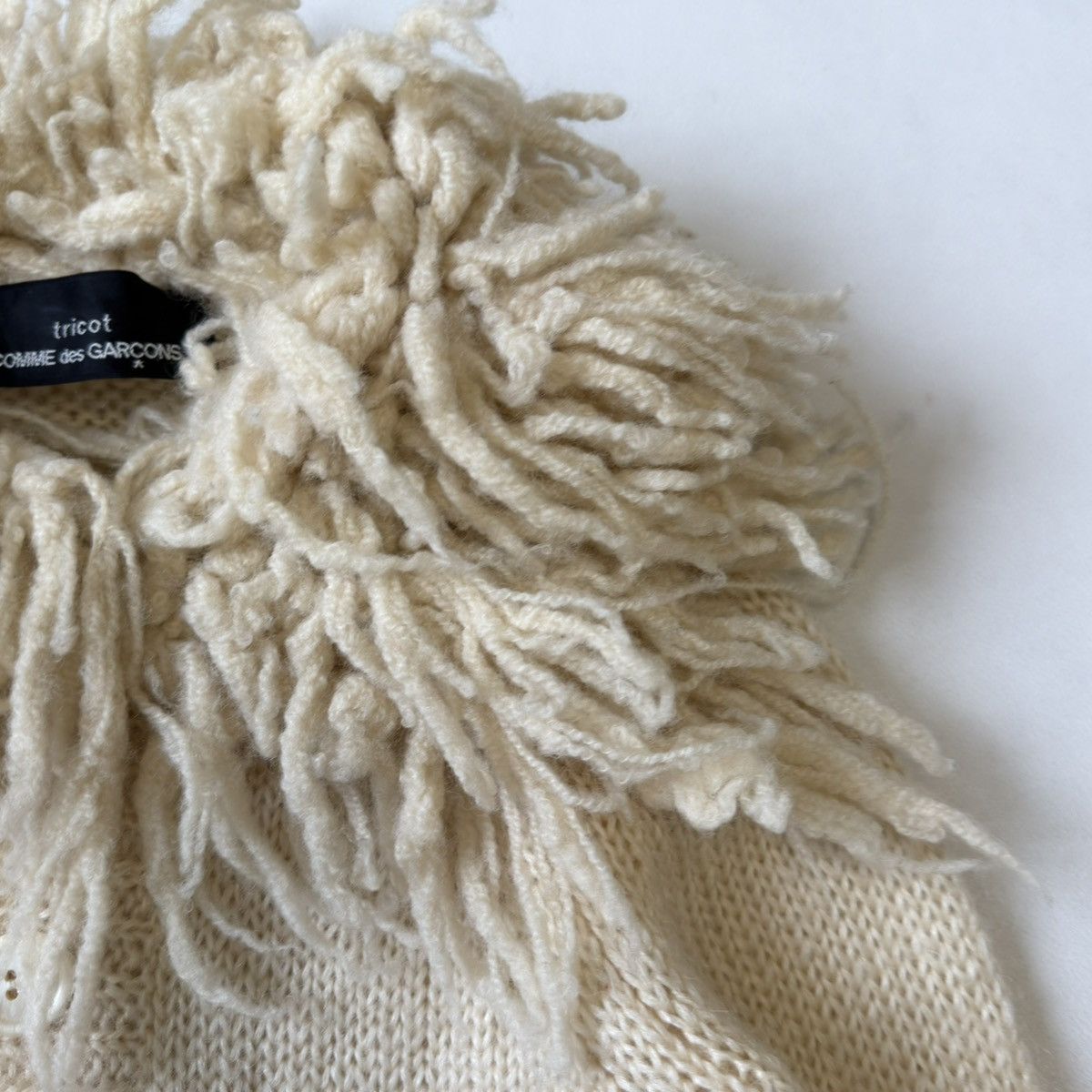 Comme des Garcons A/W 05 ‘Sheeps Fur’ Collar Cardigan Size XS / US 0-2 / IT 36-38 - 5 Thumbnail
