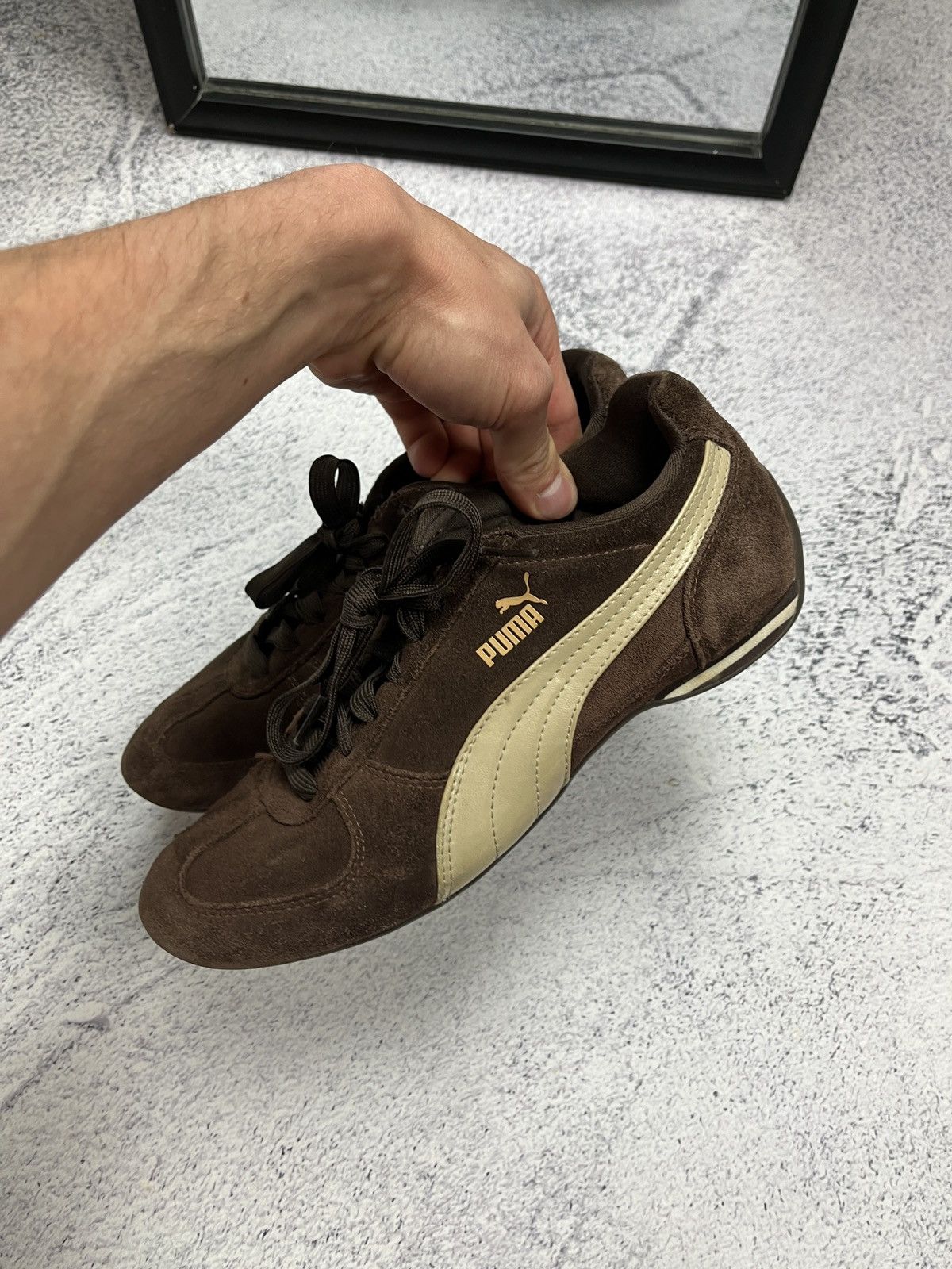 Puma Puma Speedcat Brown Vintage 90’s Sneakers Y2K Hype Japanese Size US 7 / IT 37 - 4 Thumbnail
