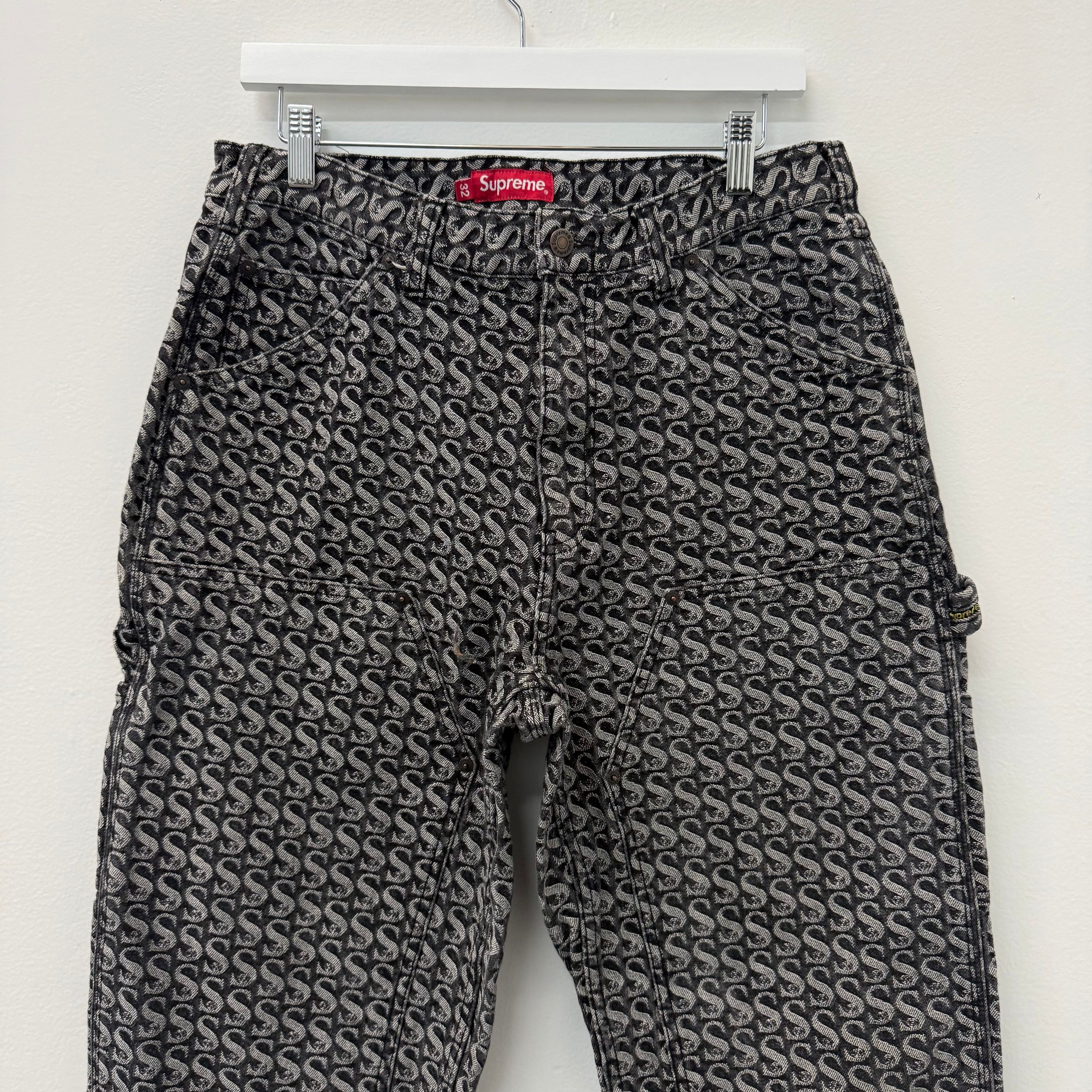Supreme Supreme Monogram S Logo Carpenter Denim Jeans - Size 32 Size US 32 / EU 48 - 3 Thumbnail