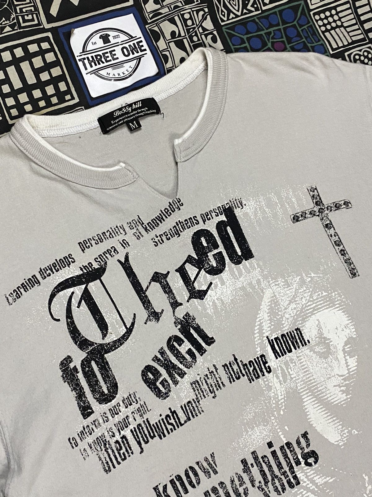 If Six Was Nine × Japanese Brand × Le Grande Bleu (L.G.B.) Bossy Hill Poem Maria T shirt Size US M / EU 48-50 / 2 - 3 Thumbnail