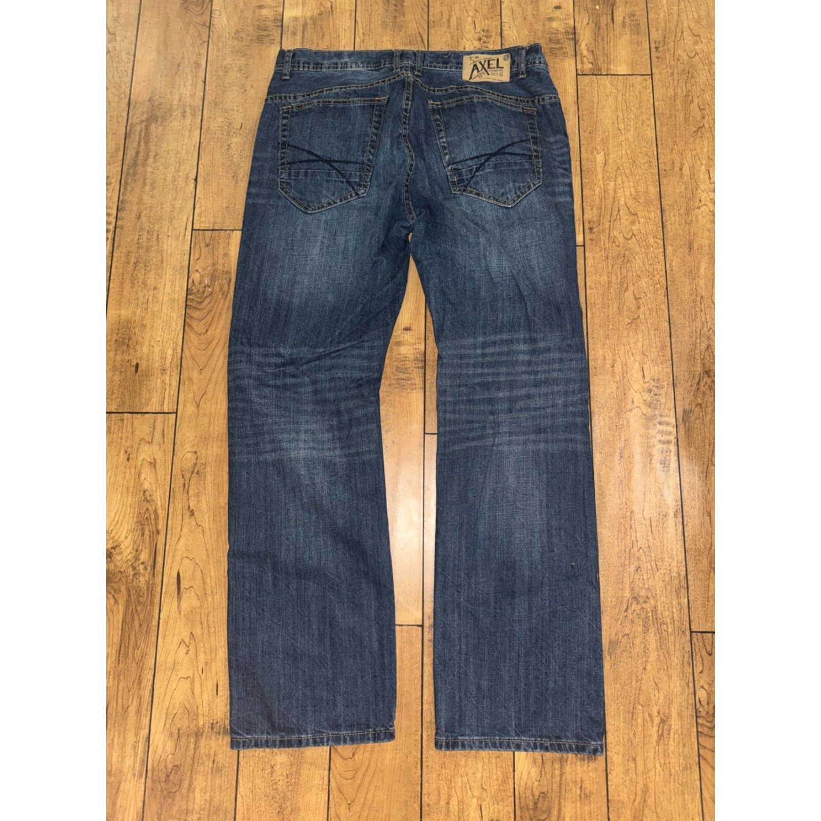 Denime TK Axel Jeans Slim Straight Blue 36x32 Men Regular Denim 100% Cotton Size US 36 / EU 52 - 7 Thumbnail