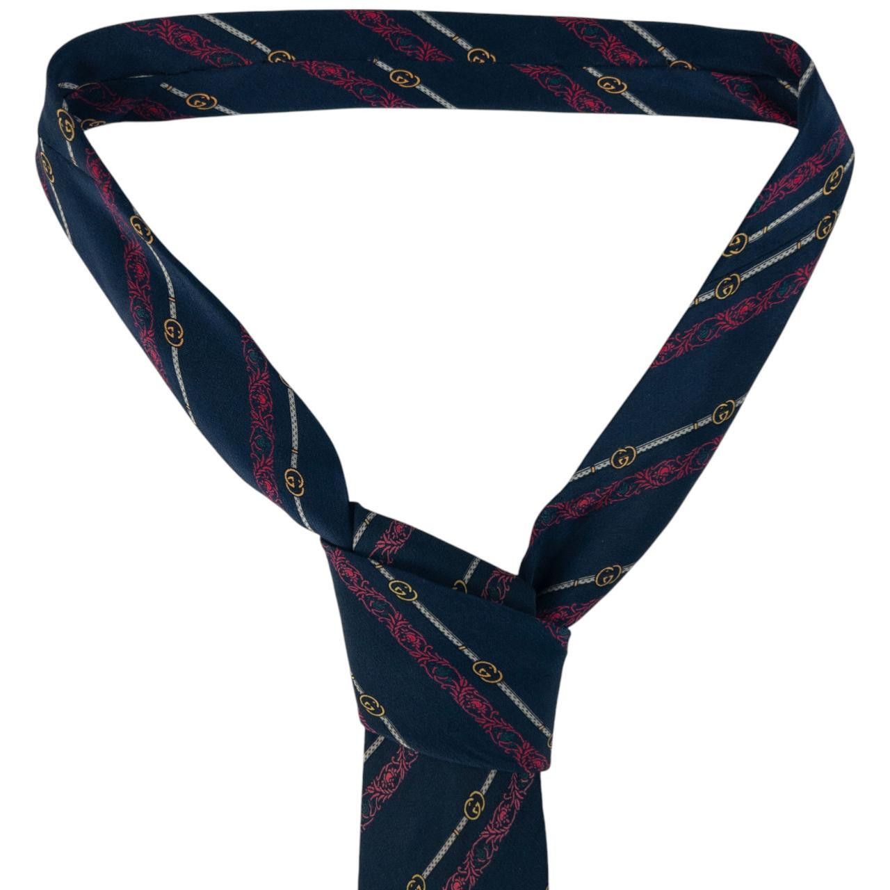 Gucci Vintage Gucci Monogram Silk Scarf Size ONE SIZE - 3 Thumbnail