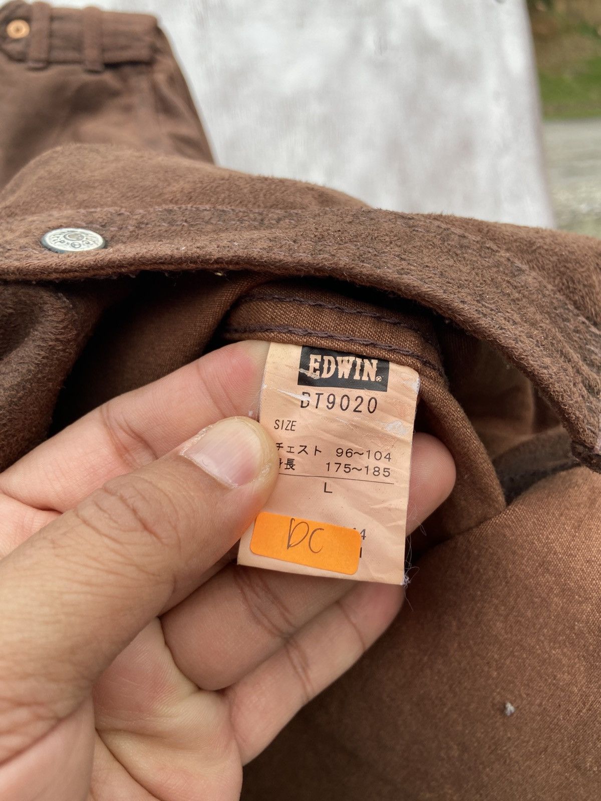 Edwin Vintage Edwin Suede Look Trucker Jacket Size US L / EU 52-54 / 3 - 5 Thumbnail