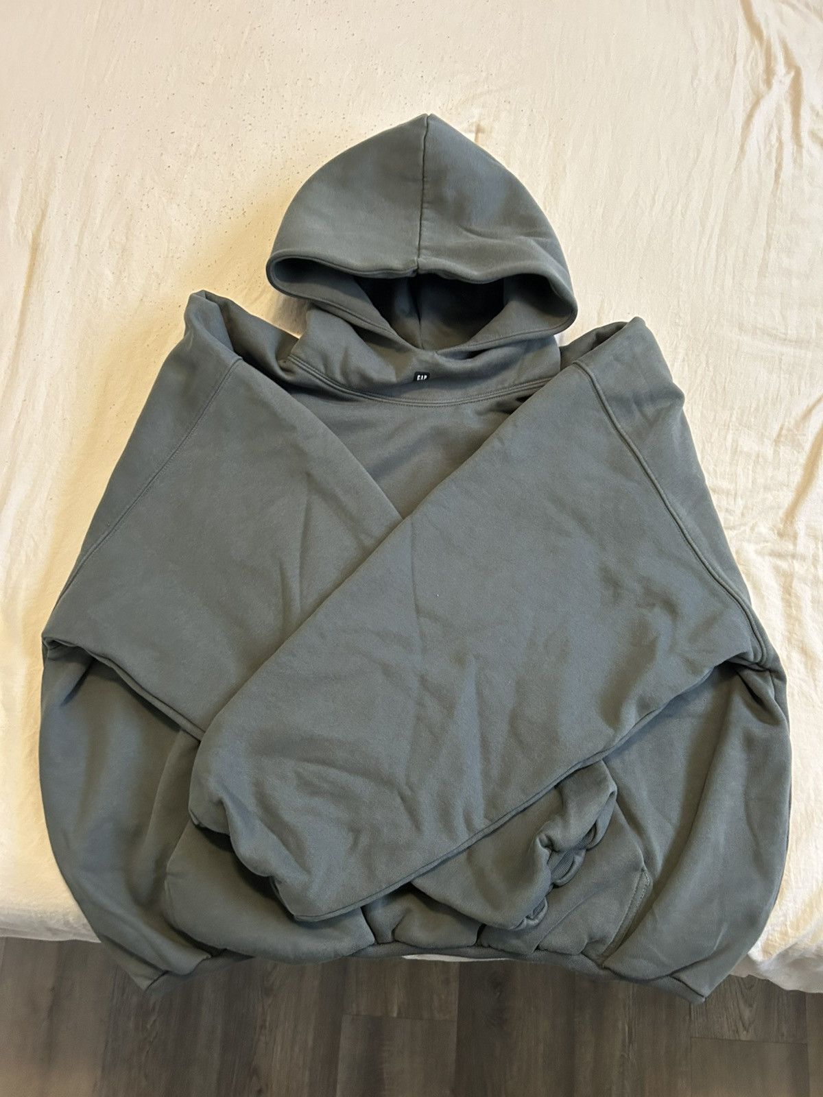 Gap × Kanye West × Yeezy Yeezy Gap Logo Hoodie Dark Green | Grailed