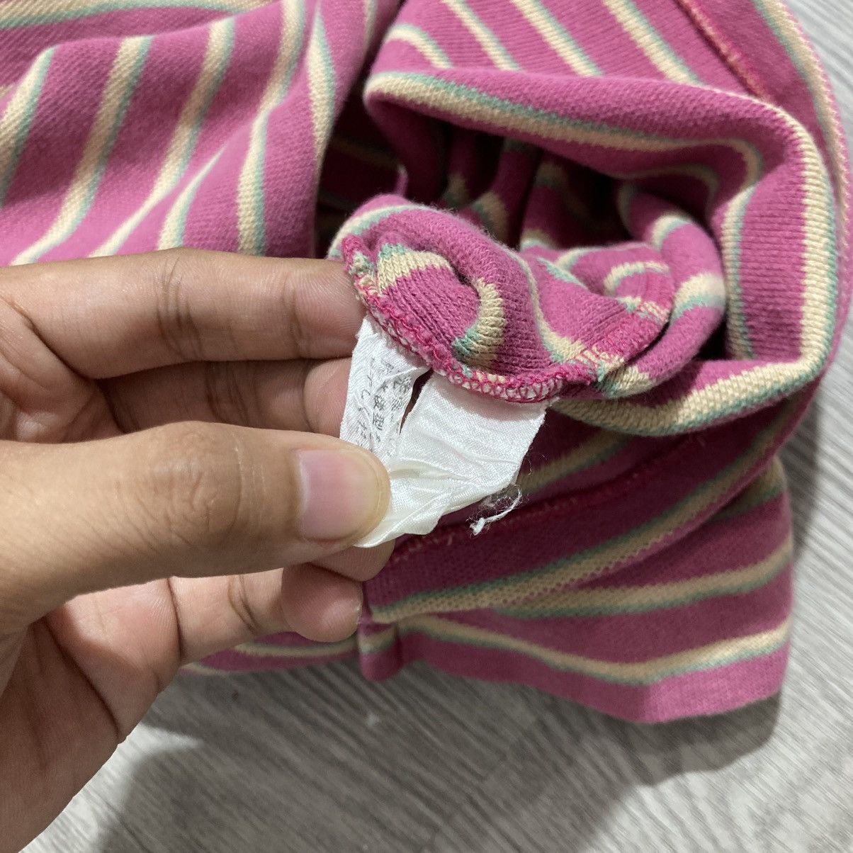 Polo Ralph Lauren Vintage Polo Ralph Lauren Striped Rugby Shirt Pink Size US M / EU 48-50 / 2 - 15 Thumbnail