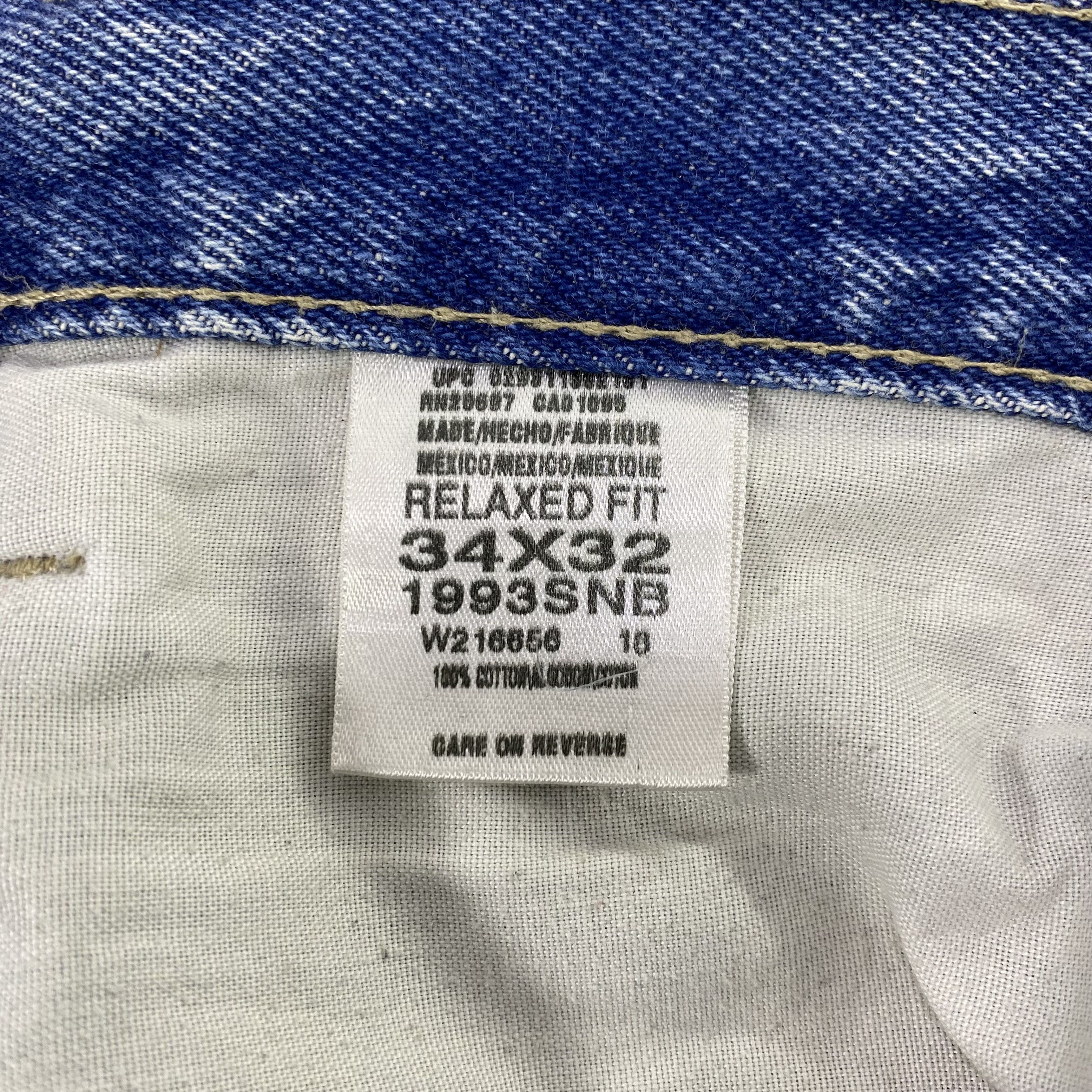 Dickies × Vintage Vintage Dickies Distres blue Wash relaxed fit jeans-J1148 Size US 36 / EU 52 - 11 Thumbnail