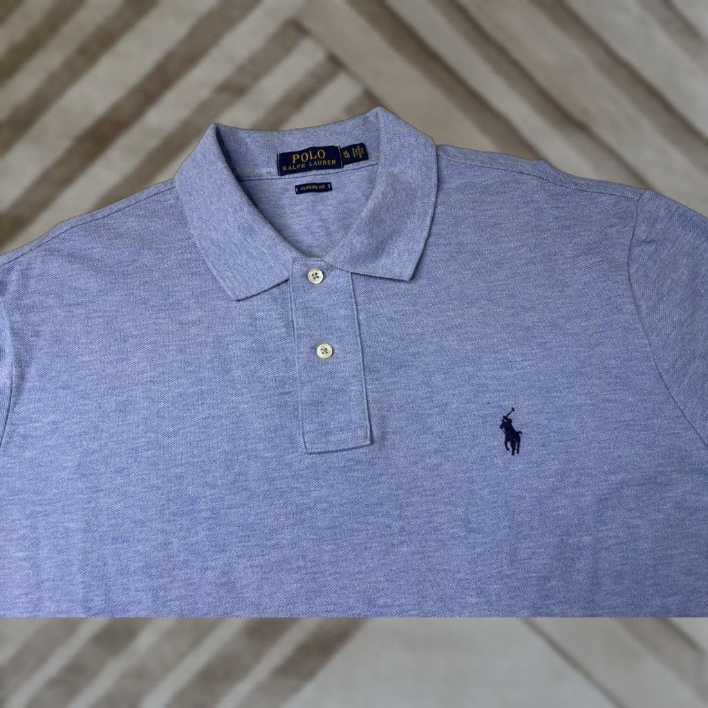 Polo Ralph Lauren Polo Ralph Lauren Polo Rugby Shirt Short Sleeve Blue Mens XL Classic Fit Polo Shirt Size US XL / EU 56 / 4 - 1 Thumbnail