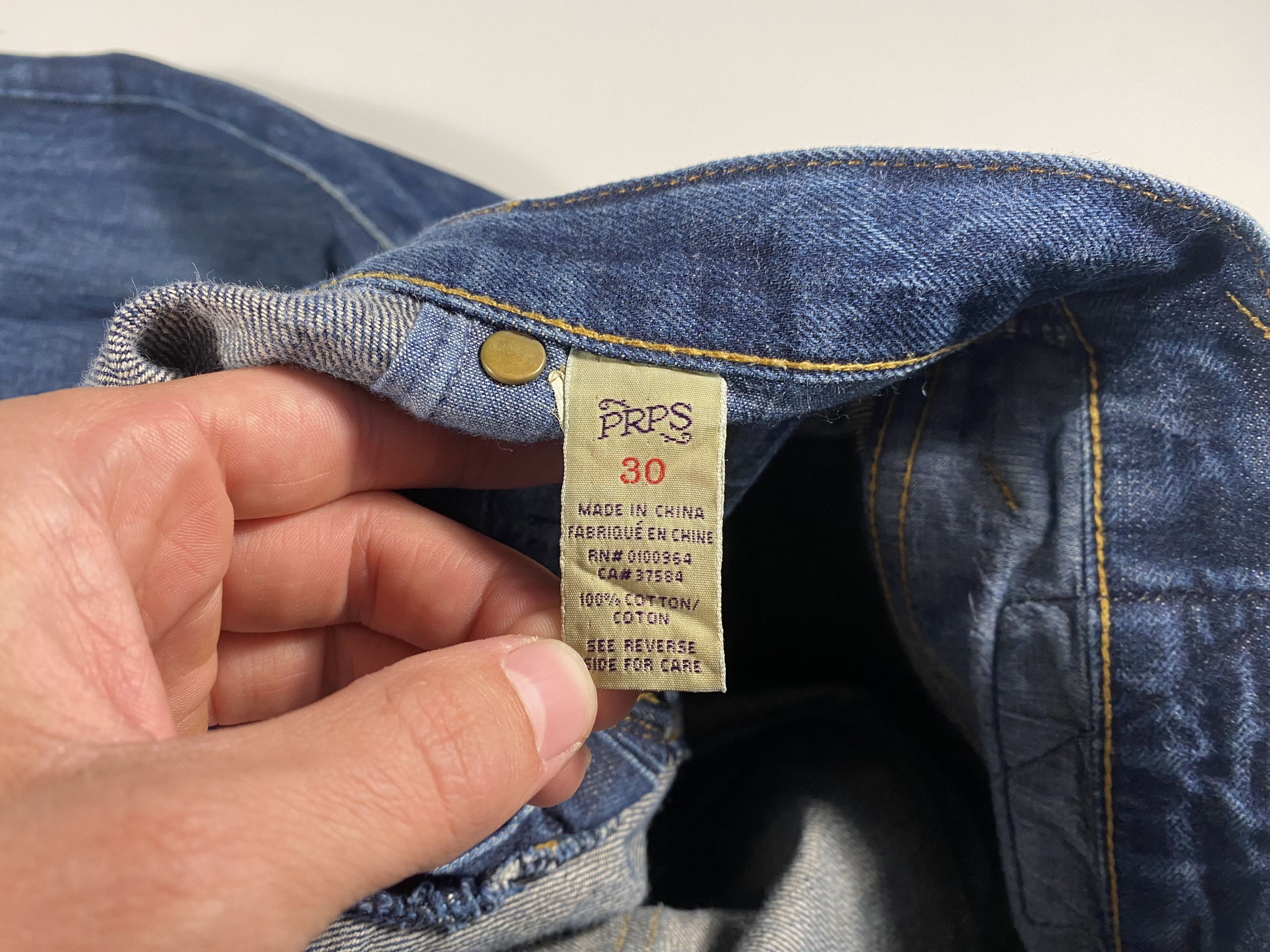 Prps PRPS Demon Cut Japanese Selvedge Jeans 31x28 Size US 31 - 4 Thumbnail
