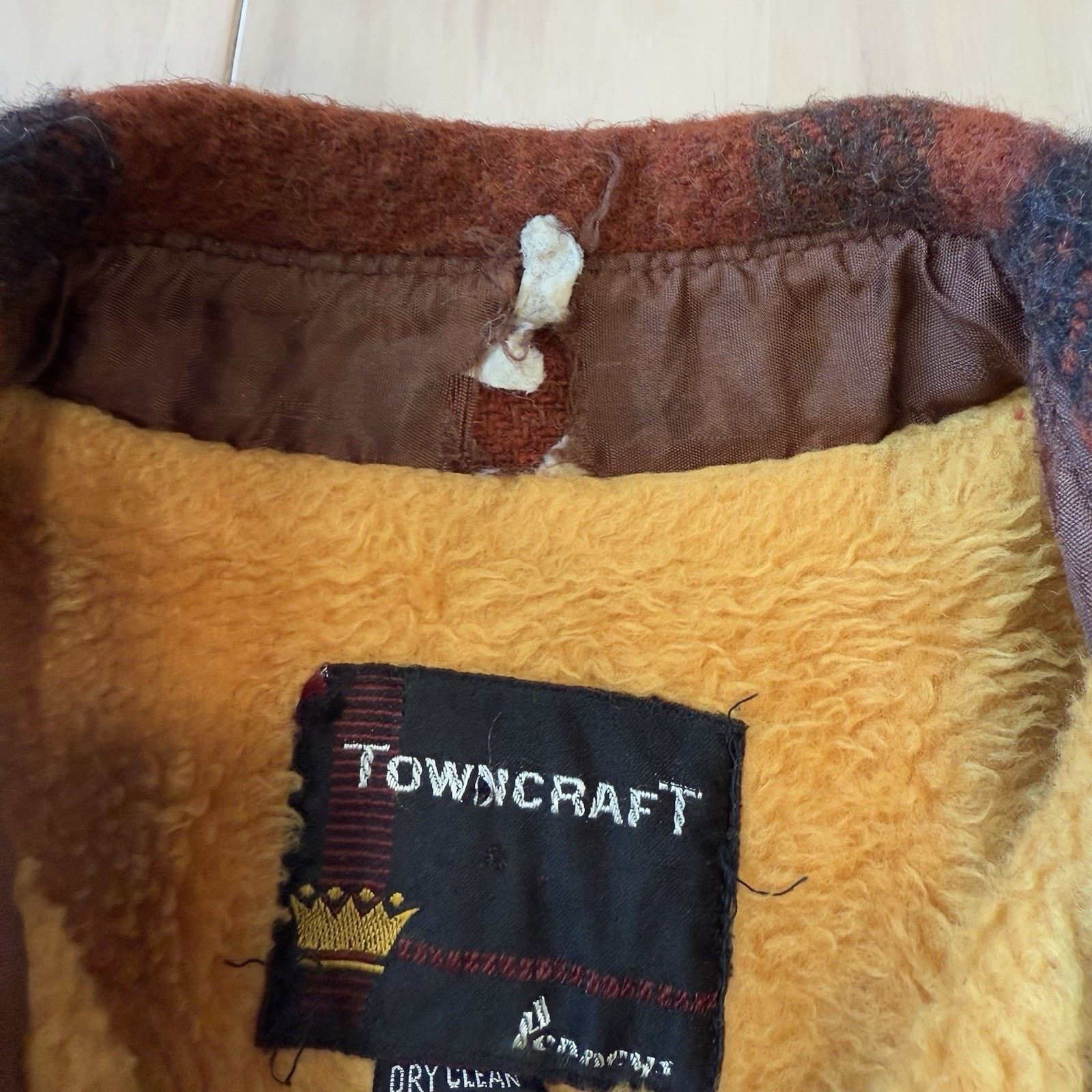 Vintage Vintage Penny's Towncraft Shirt Jacket Small Orange Black Size US M / EU 48-50 / 2 - 8 Thumbnail