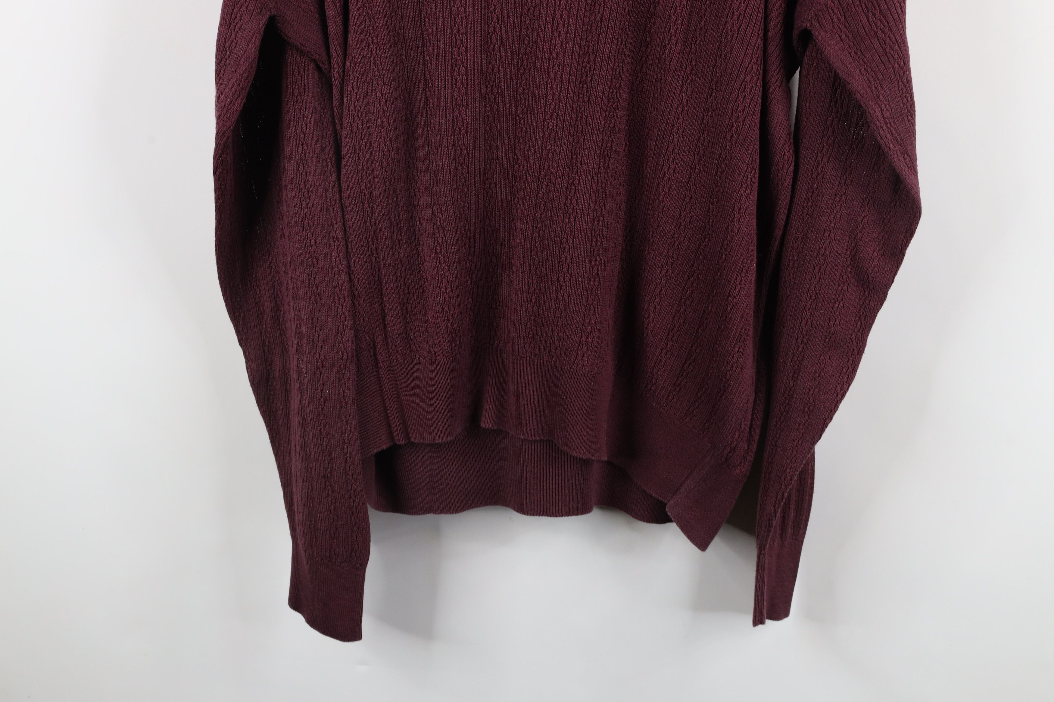 Vintage Vintage 90s Streetwear Lightweight Knit Mock Neck Sweater Size US L / EU 52-54 / 3 - 9 Thumbnail