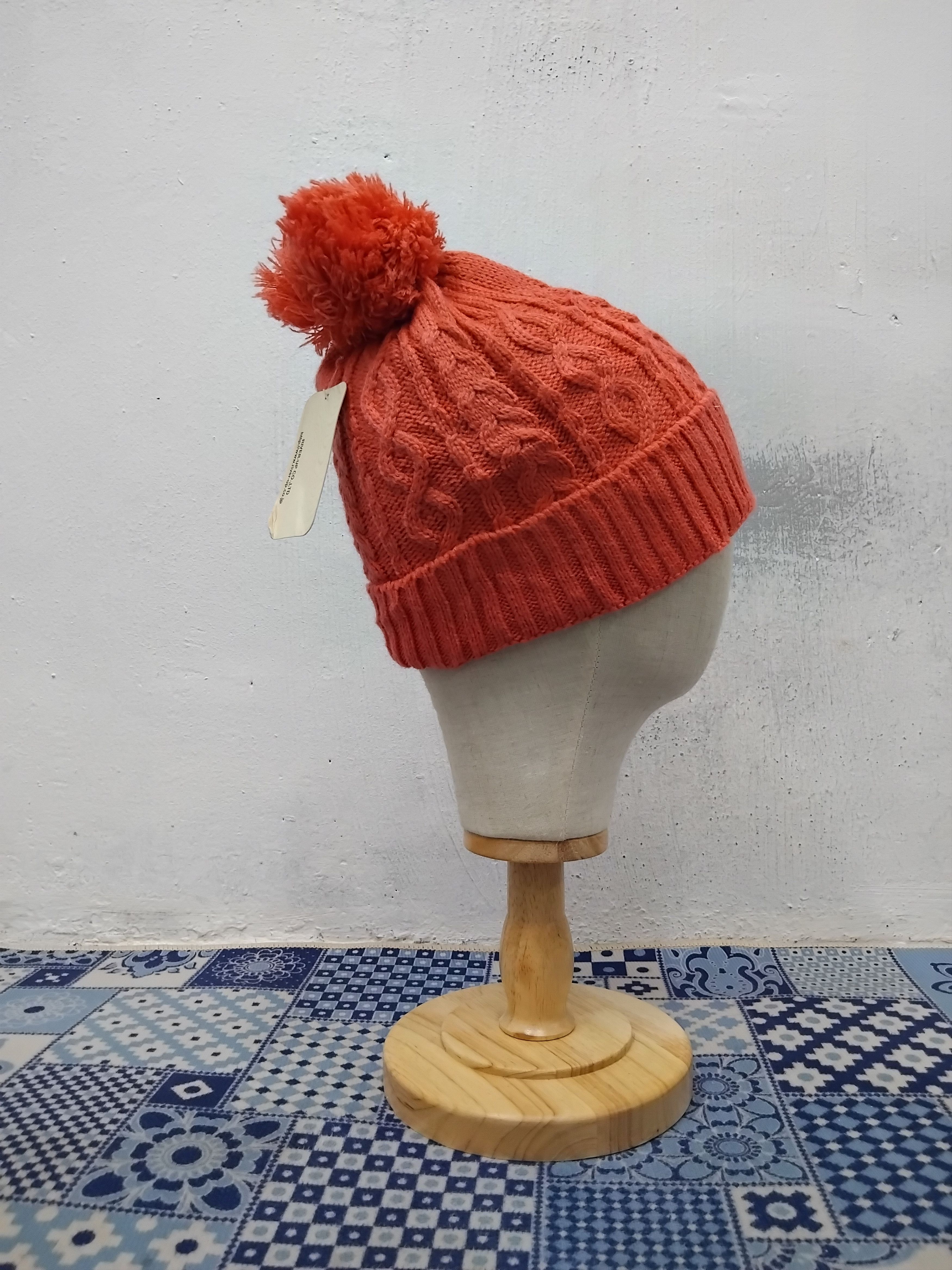 Japanese Brand 💥Basiquenti pink colour beanie hat Size ONE SIZE - 8 Thumbnail