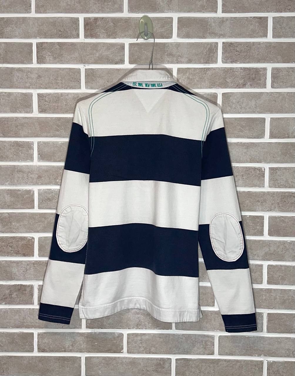Tommy Hilfiger × Vintage Tommy Hilfiger Long Sleeve Polo Rugby Shirt striped Womens Size S / US 4 / IT 40 - 5 Thumbnail