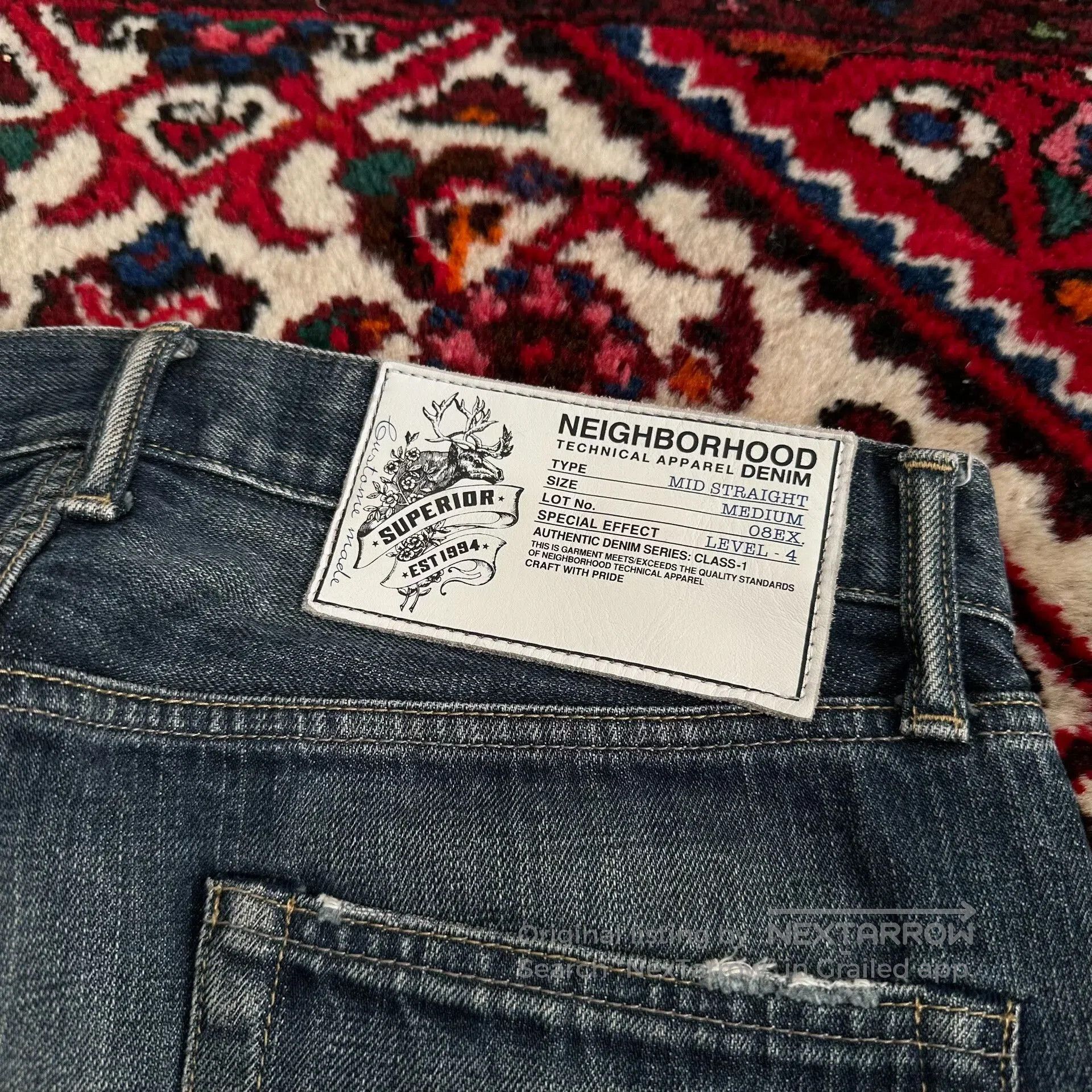 Neighborhood neighborhood splatter denim pants mid size. Size US 32 / EU 48 - 7 Thumbnail