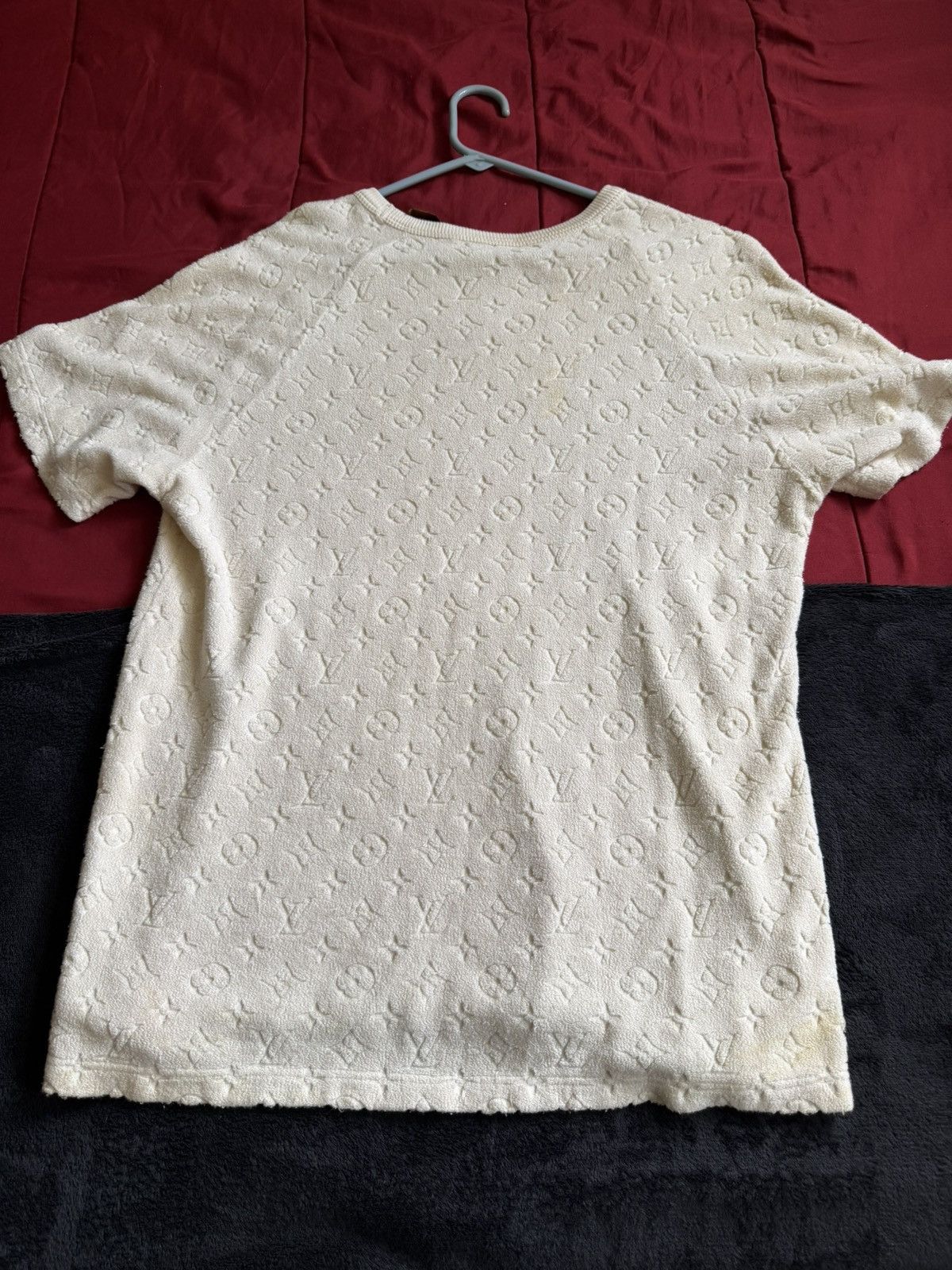 Louis Vuitton Louis Vuitton Monogram Towelling Terry Cloth T-Shirt Cream Size US L / EU 52-54 / 3 - 2 Thumbnail