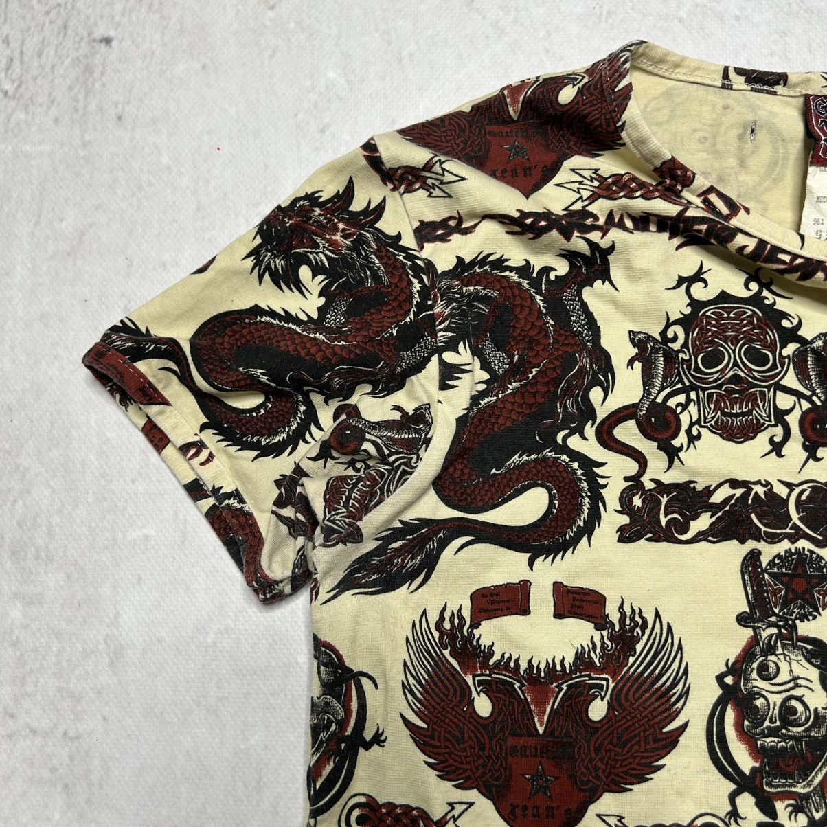 Jean Paul Gaultier Jean paul gaultier 90s vintage dragons tattoo t shirt Size US M / EU 48-50 / 2 - 4 Thumbnail