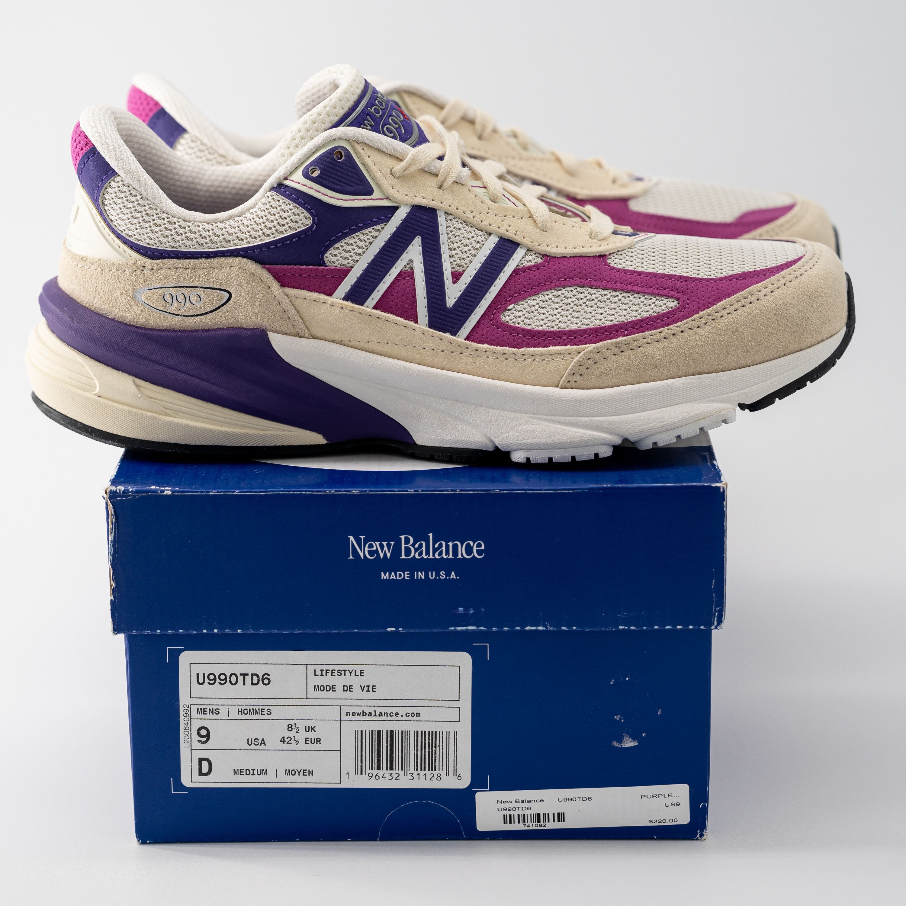 New Balance 9 - New Balance Teddy Santis 990v6 Made in USA Nut Magenta Size US 9 / EU 42 - 11 Thumbnail