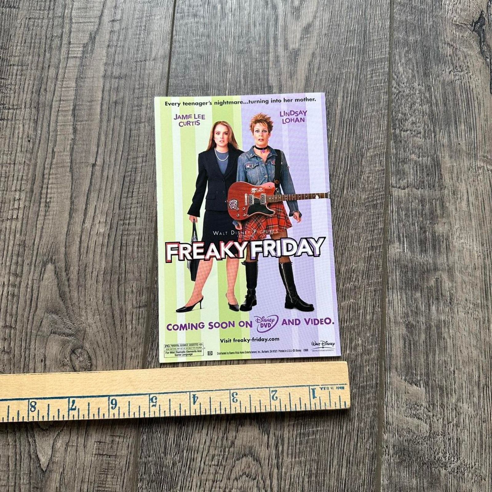 Vintage Vintage 00s Freaky Friday Mini Movie Promo Poster Size ONE SIZE - 3 Thumbnail