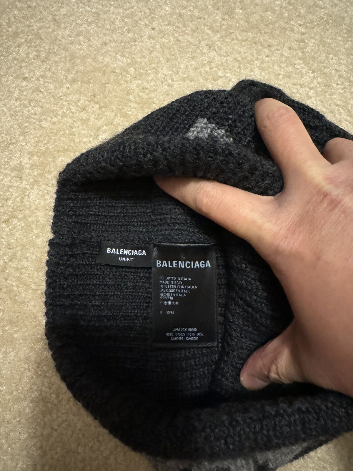 Balenciaga Balenciaga logo beanie Size ONE SIZE - 2 Thumbnail
