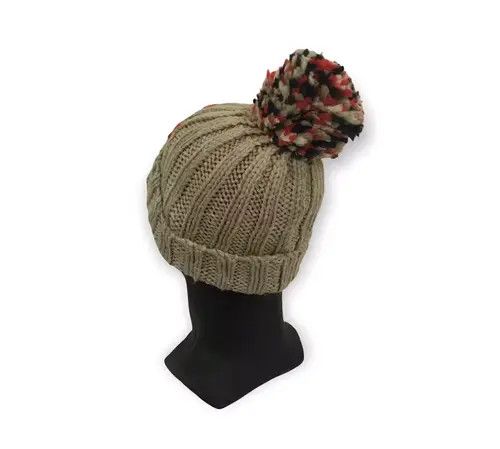 High Sport × Japanese Brand Japanese Brand Big Smiley Knit Bobble Beanie Hat Size ONE SIZE - 3 Thumbnail