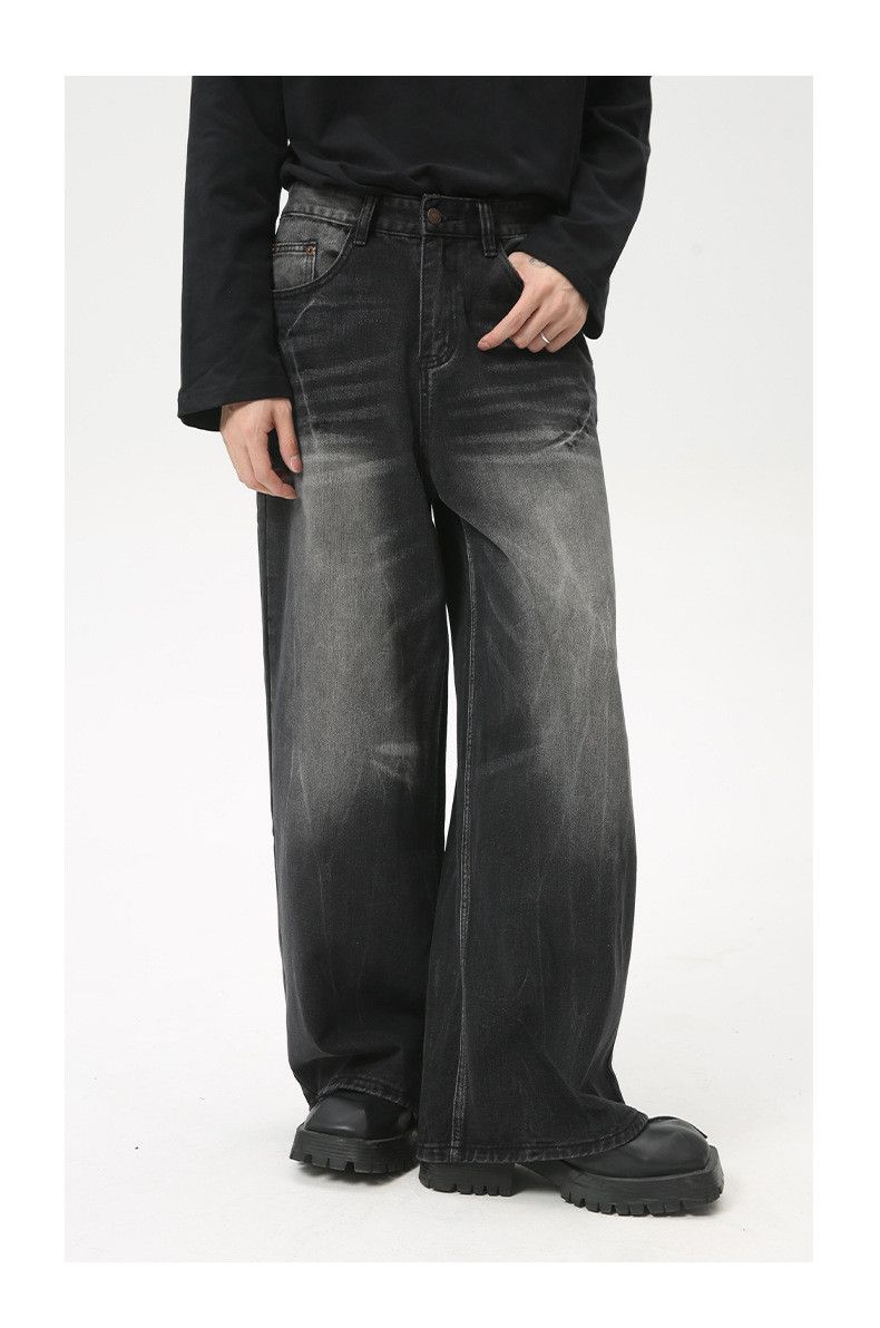 Japanese Brand American high street retro lightning pattern black jeans Size US 32 / EU 48 - 2 Thumbnail
