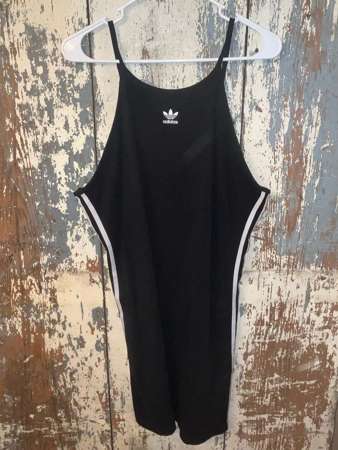 Adidas Adidas black sleeveless dress, size L XL Size L / US 10 / IT 46 - 1 Thumbnail