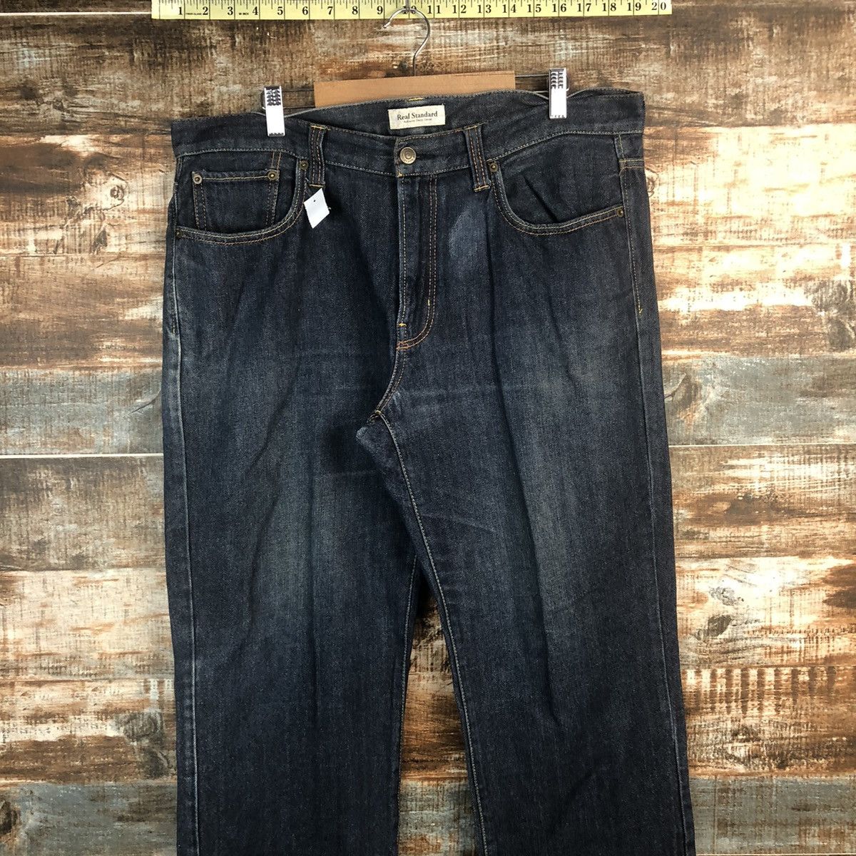 Japanese Brand DL Real Standard Blue Denim Pants #C269 Size US 35 - 2 Thumbnail