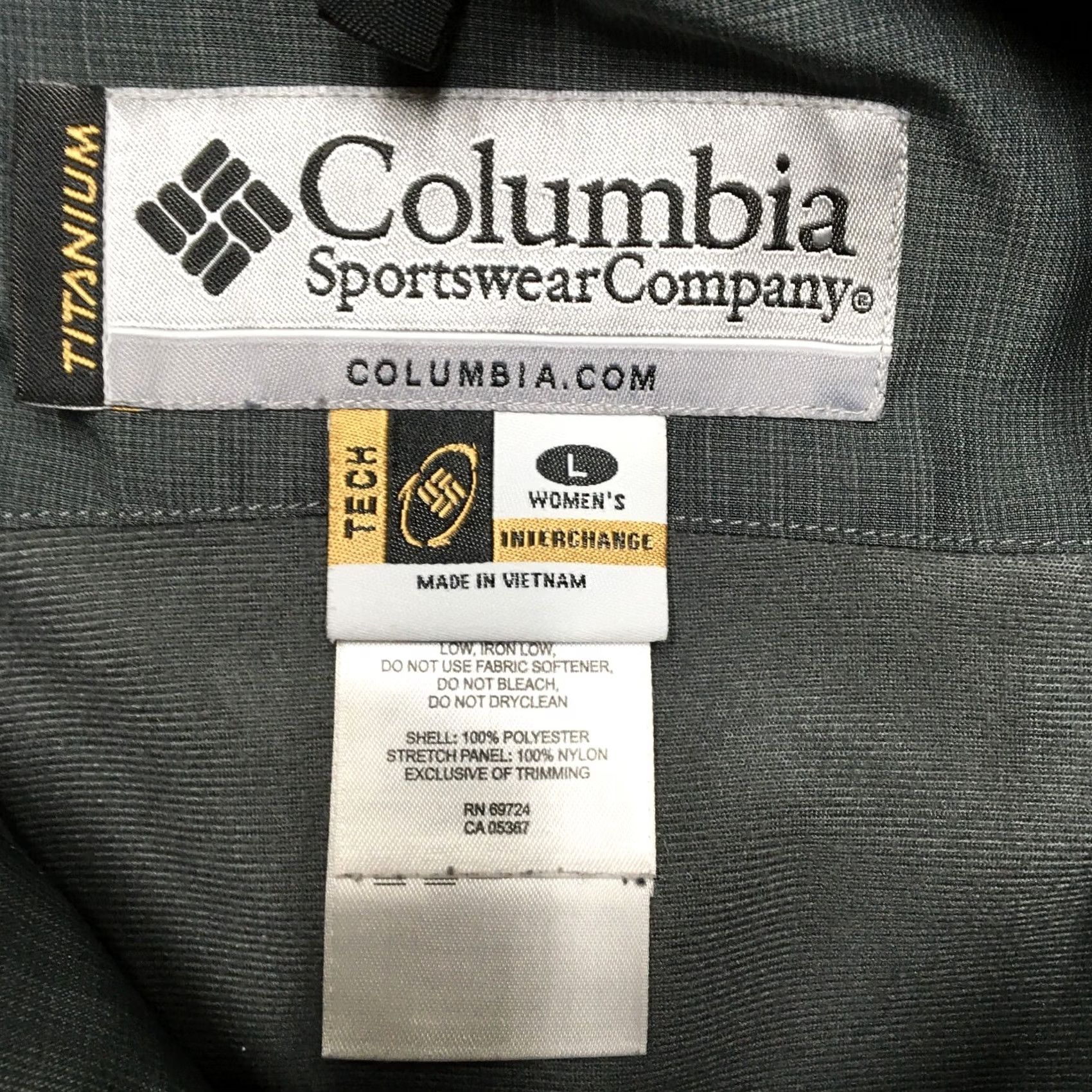 Vintage Columbia Titanium Tech Ski Shell Jacket Womens Large L Gray Hooded Interchange Jacket Size L / US 10 / IT 46 - 6 Thumbnail