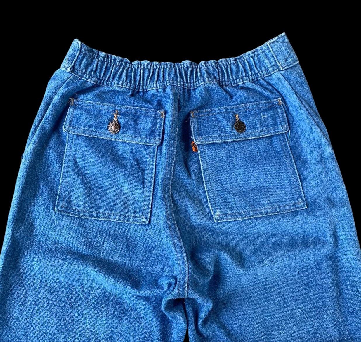 Levi's Vintage Clothing RARE 70S LEVIS 648 FLARE DENIM ORANGE TAG ZIP TALON Size US 29 - 9 Thumbnail