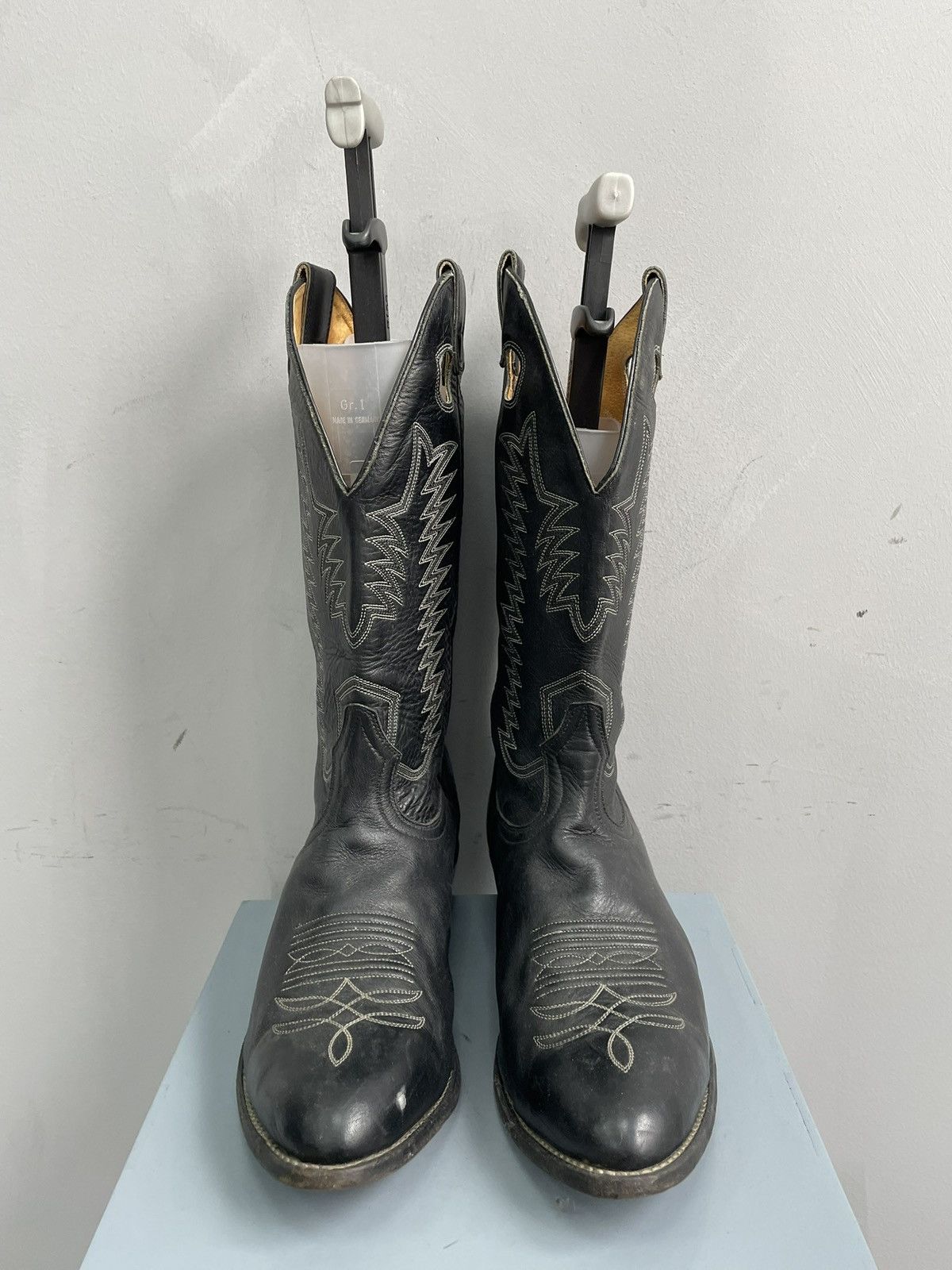 Western Rise Rare moto western USA guidi style leather boots 90s Size US 10 / EU 43 - 2 Thumbnail