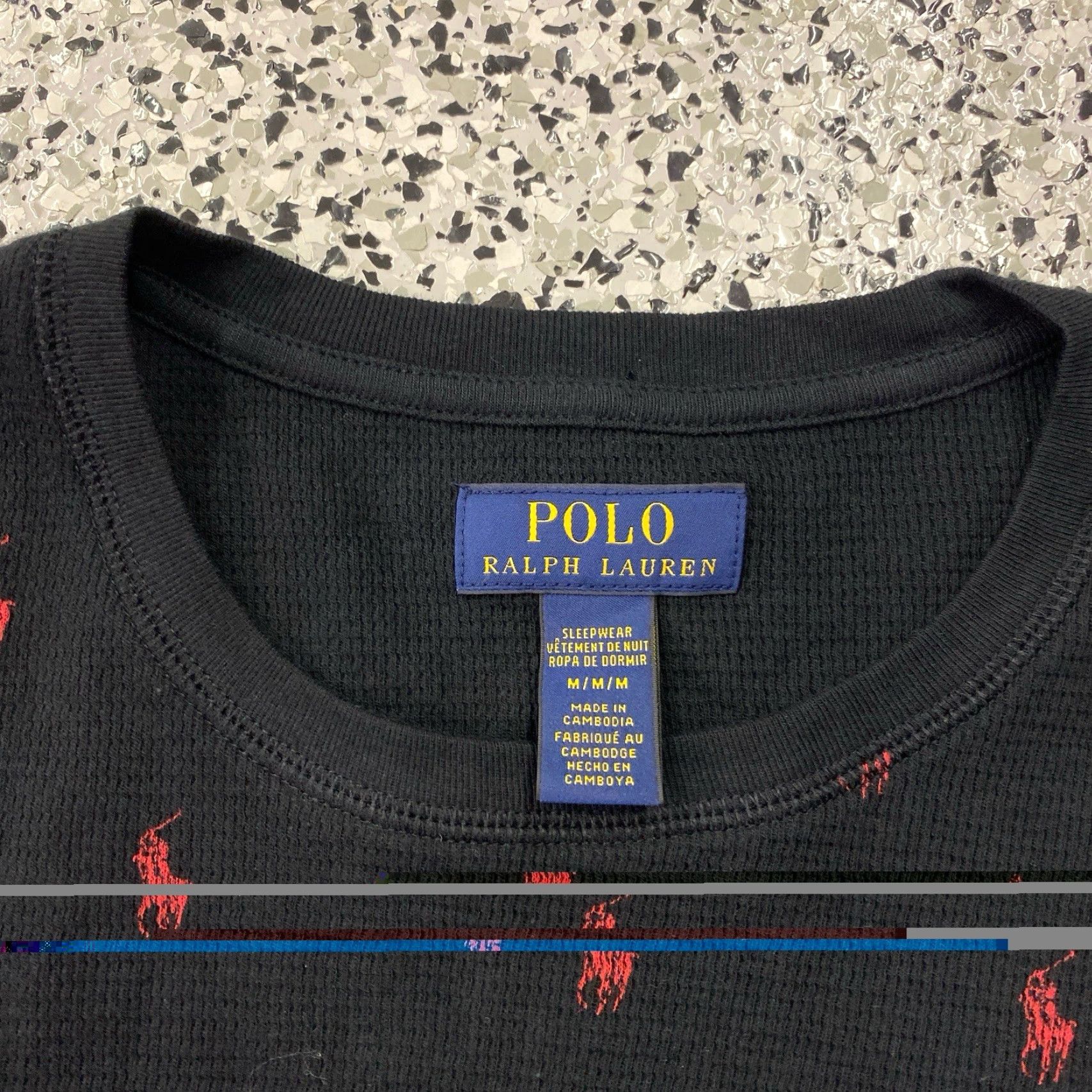 Polo Ralph Lauren Polo Ralph Lauren Mens Medium Sleepwear Thermal Shirt Black Waffle Pony NEW NWT Size US M / EU 48-50 / 2 - 2 Thumbnail