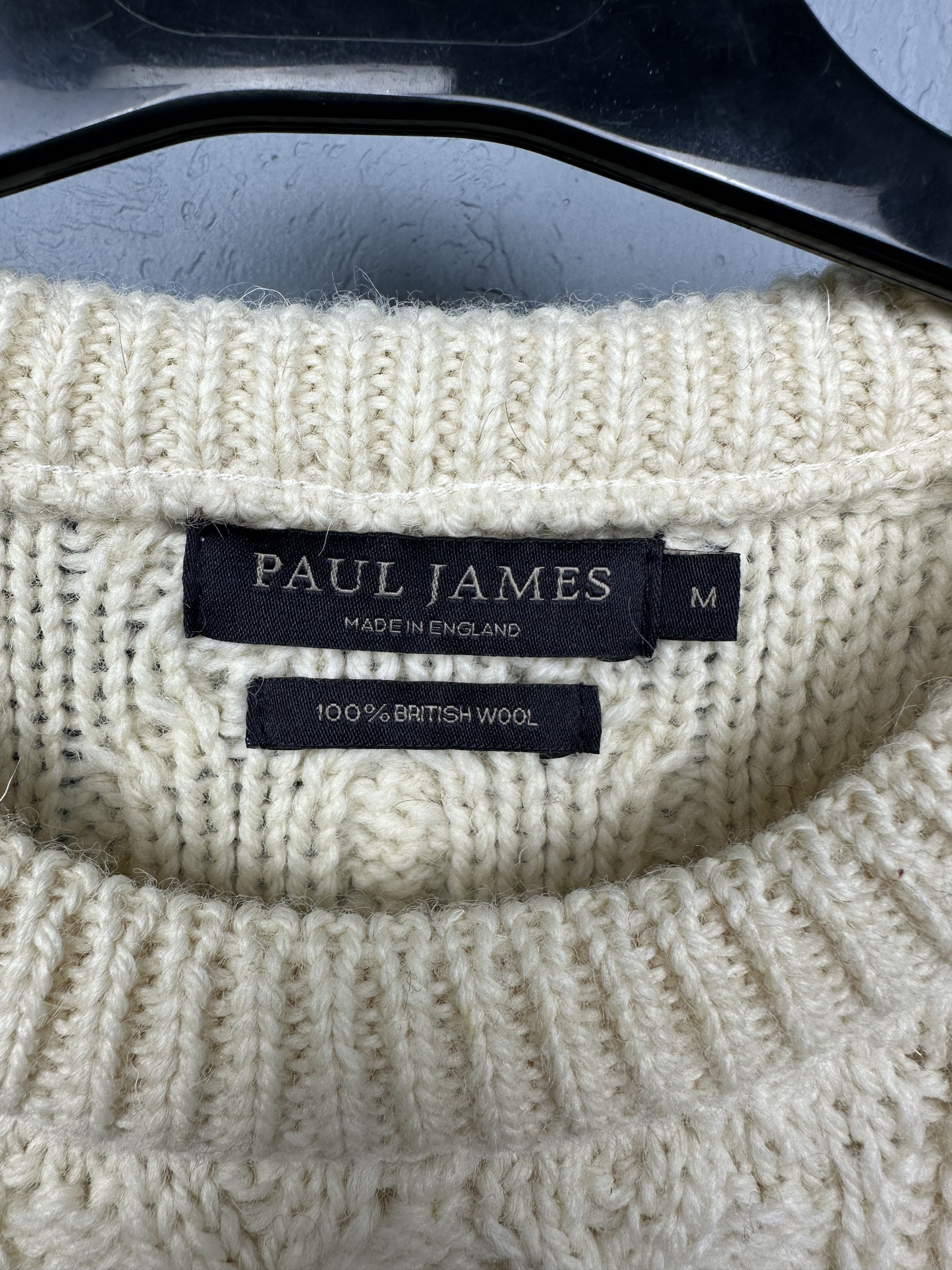 Paul James Paul James Vintage Wool Cable Knit Sweater Jumper Size US M / EU 48-50 / 2 - 3 Thumbnail