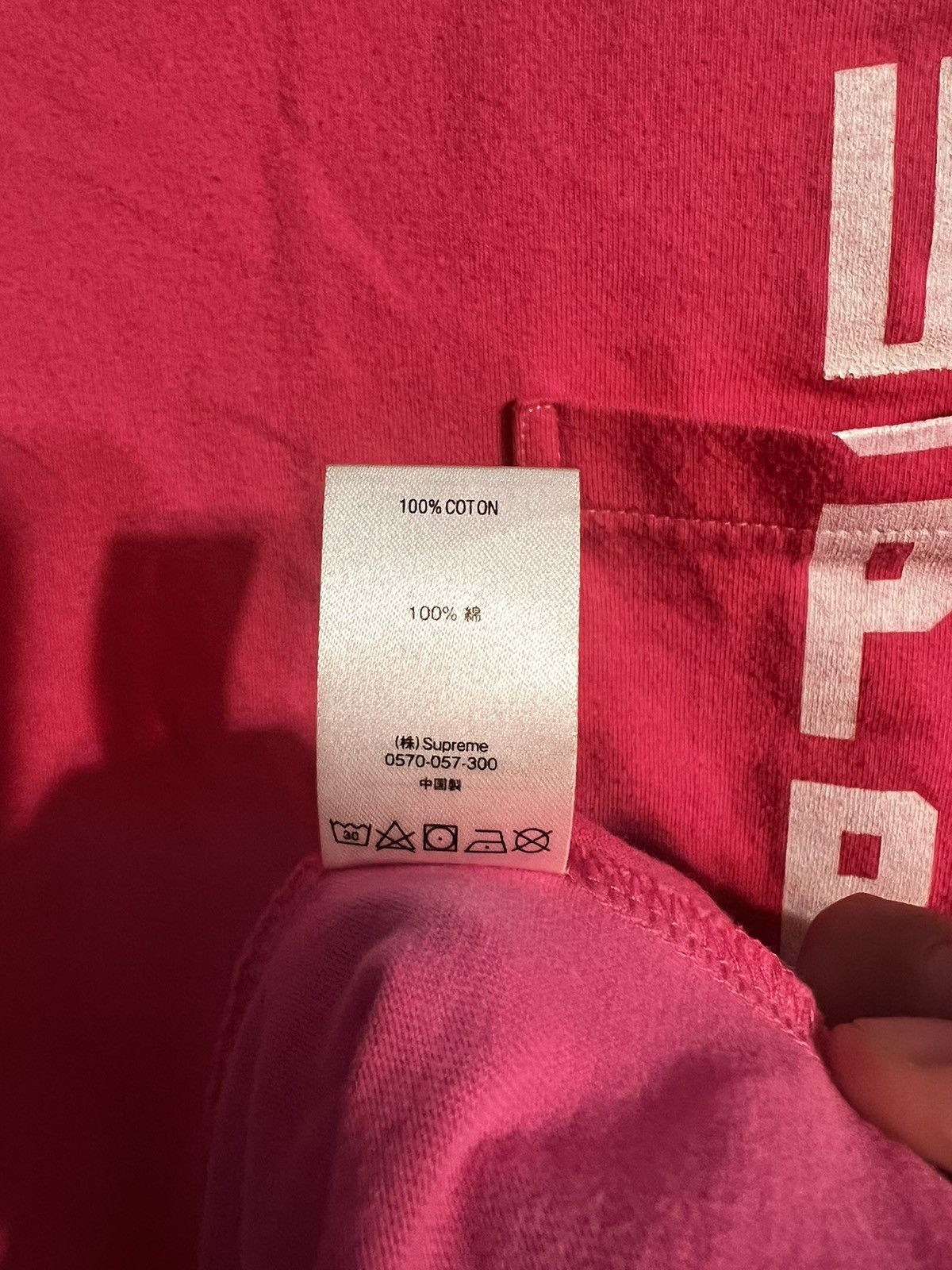 Supreme Supreme Ss20 Contrast Stitch Pocket Tee Pink Size L Size US L / EU 52-54 / 3 - 5 Thumbnail