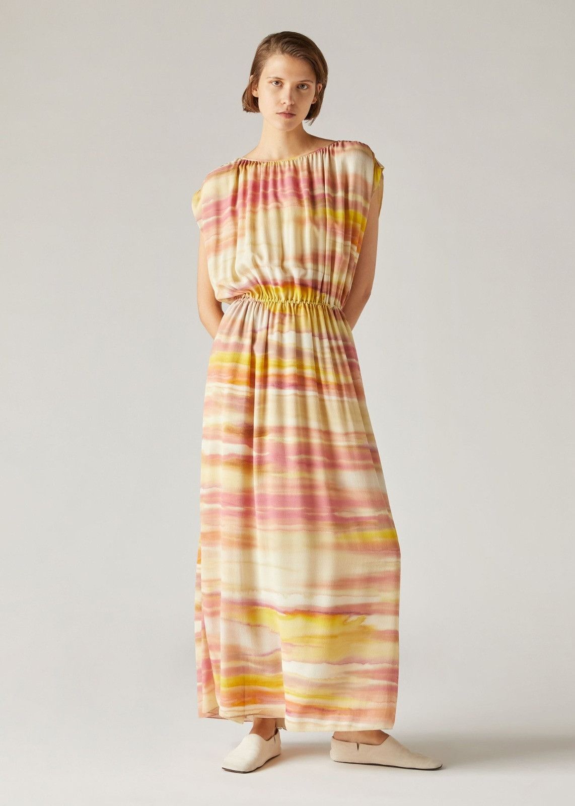 Loro Piana o1srvl11e0824 Edwina Summer Sunset Maxi Dress in Multicolor Size M / US 6-8 / IT 42-44 - 2 Thumbnail