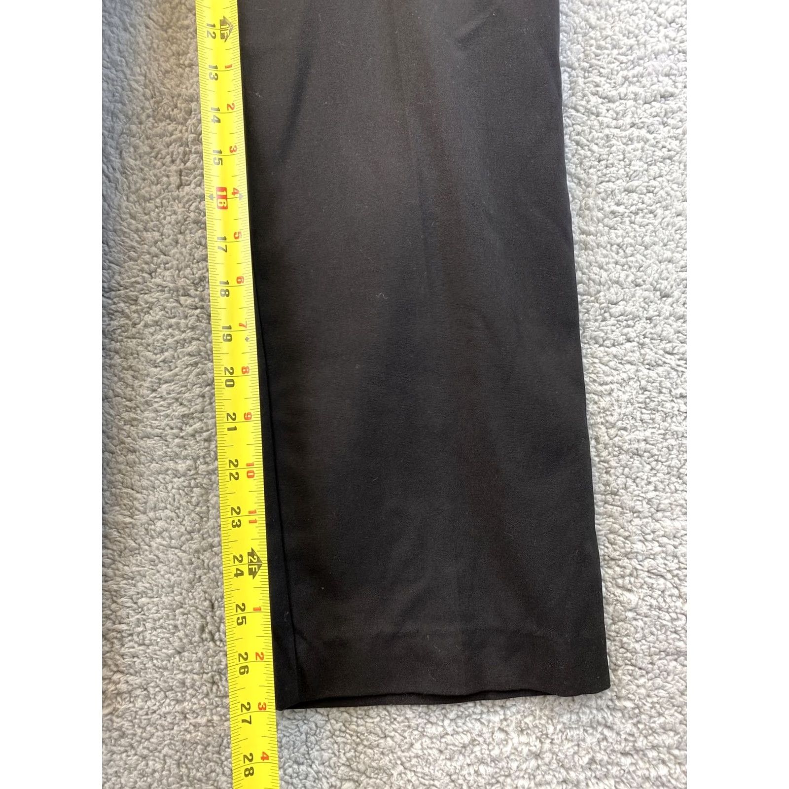 Ann Taylor Ann Taylor LOFT Dress Pants Size 12 Black / 34-38 Women Pants Dress Pants Slimming Stretch Wrinkle Resistant Pockets High Rise Size 34" / US 12 / IT 48 - 6 Thumbnail