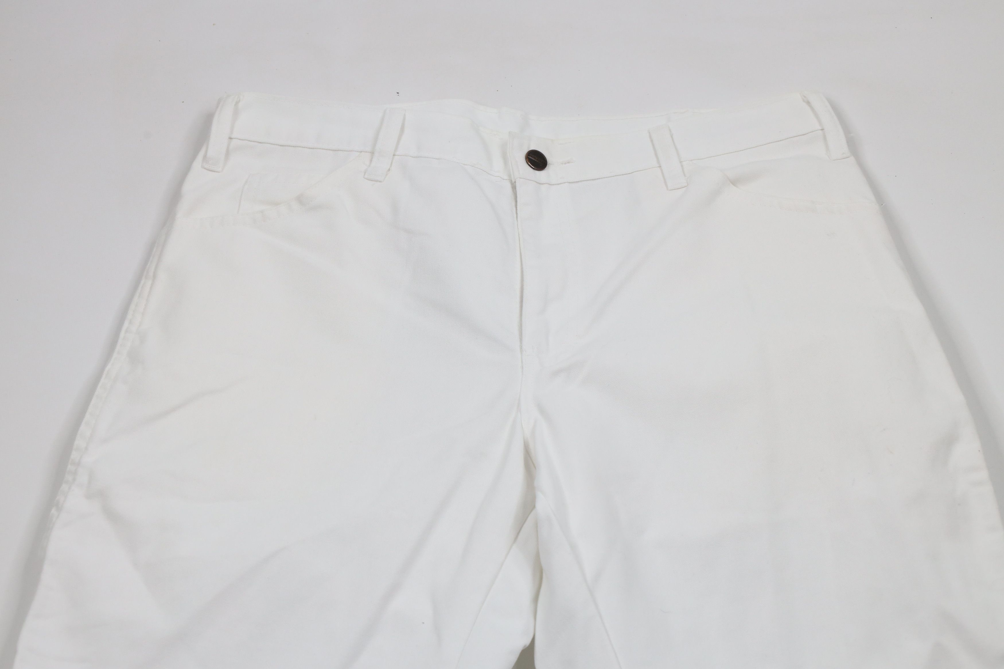 Dickies × Vintage Vintage Dickies Wide Leg Dungaree Painter Pants White Size US 34 / EU 50 - 2 Thumbnail