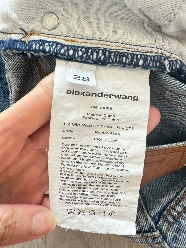 Alexander Wang Alexander Wang Classic Mid-Rise Straight Jeans- Size 28" / US 6 / IT 42 - 6 Thumbnail