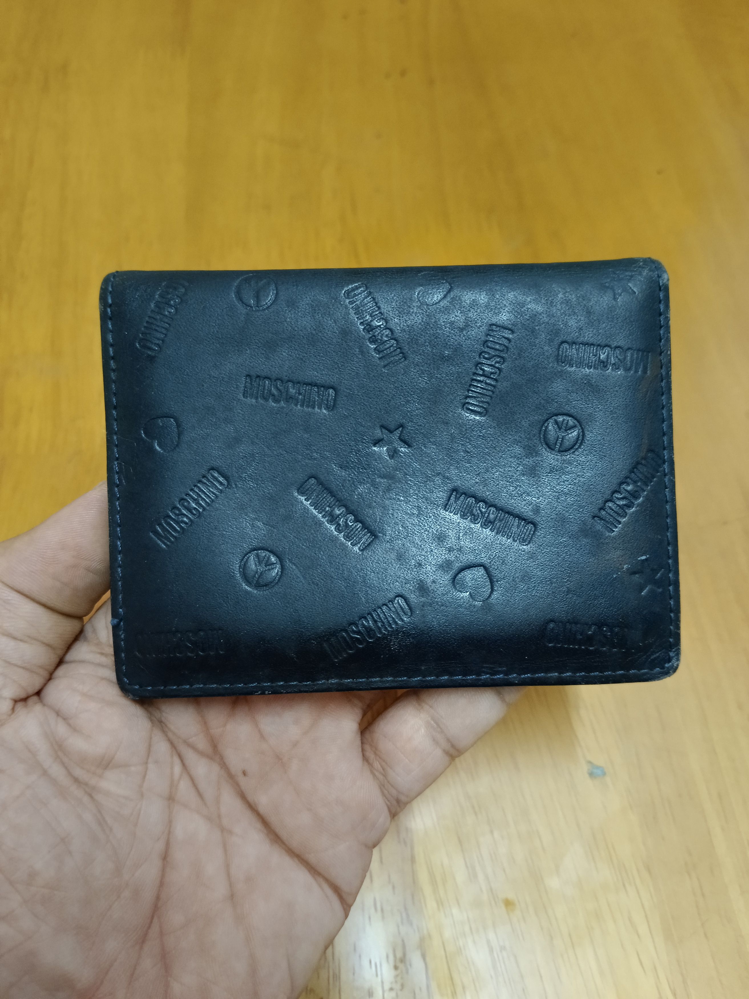 Leather × Moschino MOSCHINO LEATHER CARD HOLDER WALLET Size ONE SIZE - 2 Thumbnail