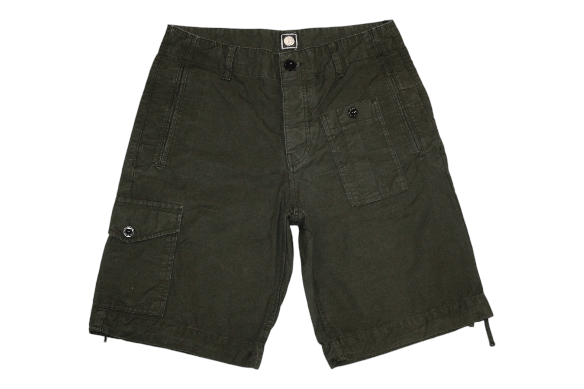 Pretty Green Pretty Green Utility Military Canvas Cargo Work Shorts Size US 29 - 11 Thumbnail