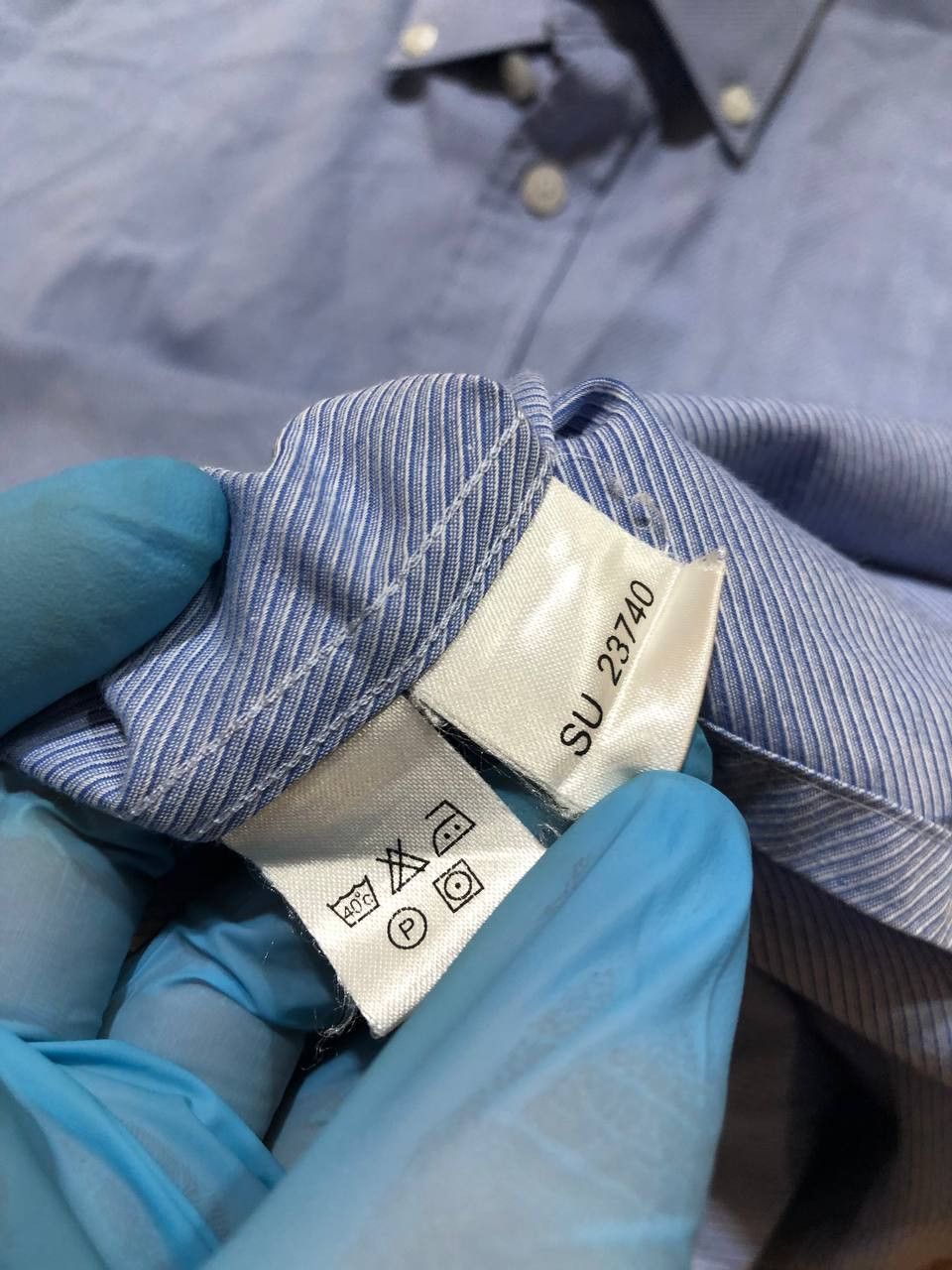 Yves Saint Laurent Yves Saint Laurent Classic Logo Button Up Cotton Shirt men’s Size US L / EU 52-54 / 3 - 3 Thumbnail