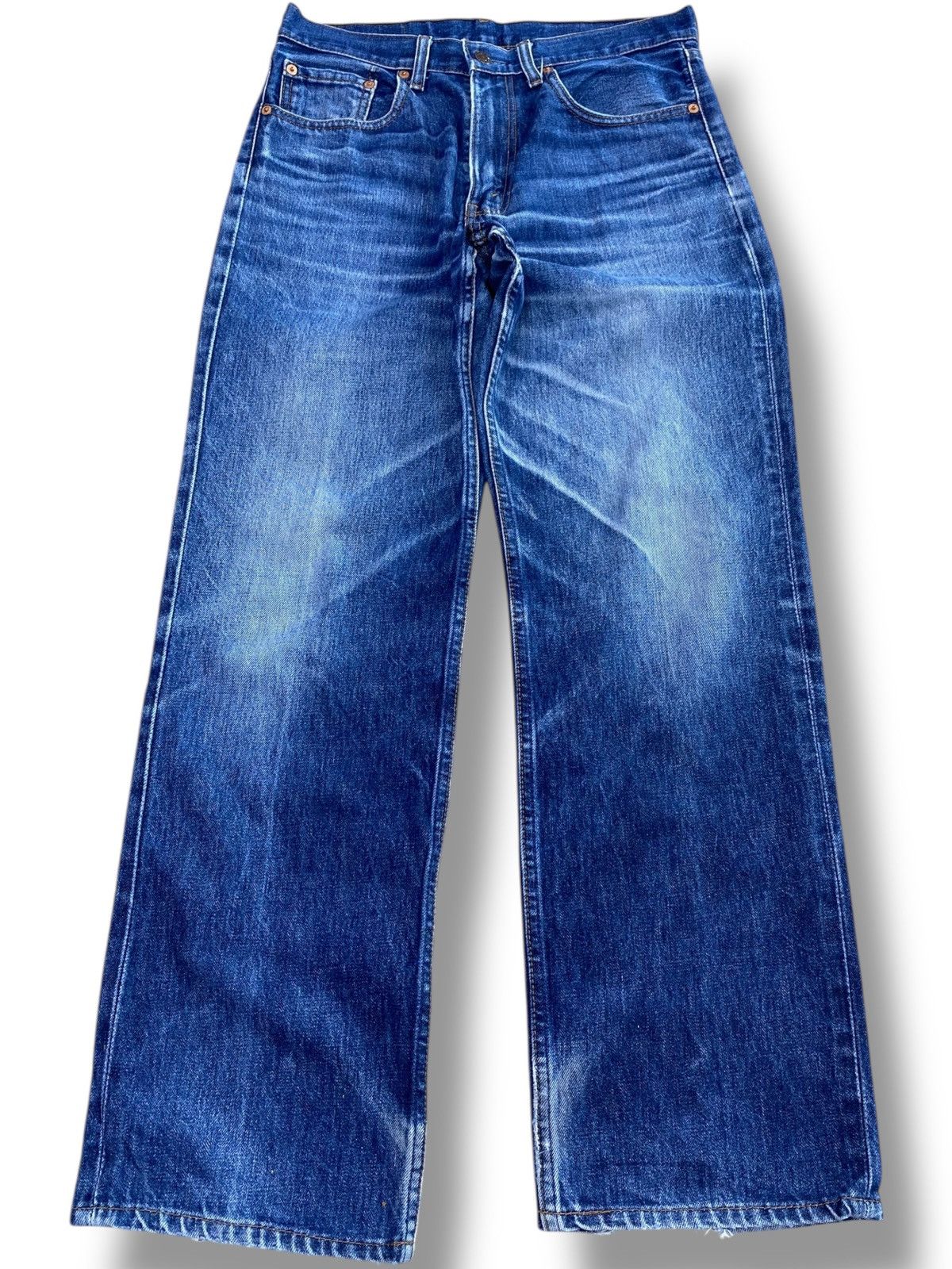 Levi's Levi’s 508 Whiskers Blue Faded Wash Style Straight Jeans Size US 30 / EU 46 - 1 Thumbnail