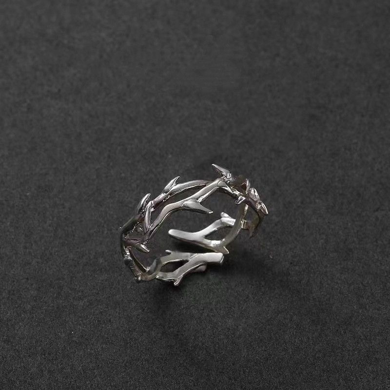 Jewelry Retro Hip-Hop Adjustable Thorn Ring Size ONE SIZE - 2 Thumbnail