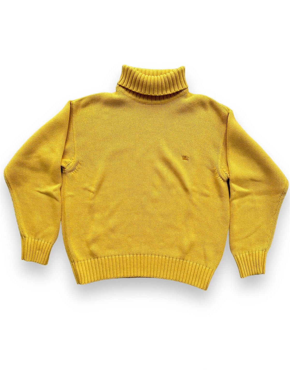 image of Burberry Turtleneck Pullover Sweater Yellow Xs, Women's