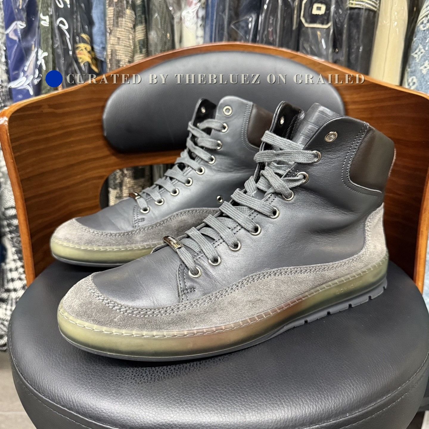 Dior Dior HOMME AW03 Luster boxer high-tops | Grailed
