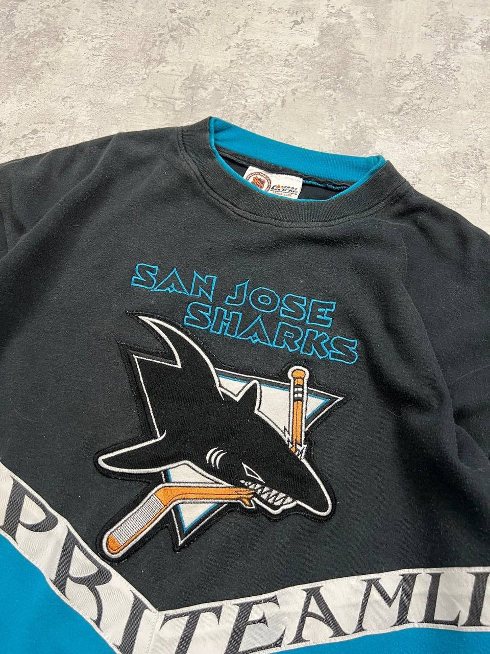 NHL Vintage San Jose Sharks Hockey NHL Sweatshirt Big Logo Size US L / EU 52-54 / 3 - 9 Thumbnail