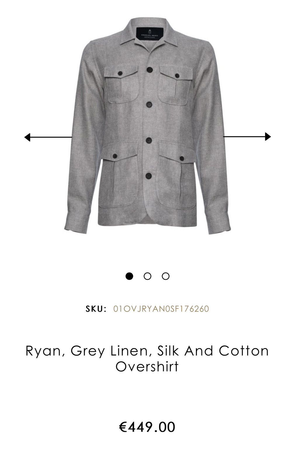 Loro Piana Emanuel Berg Loro Pania Overshirt Size 42S - 9 Thumbnail