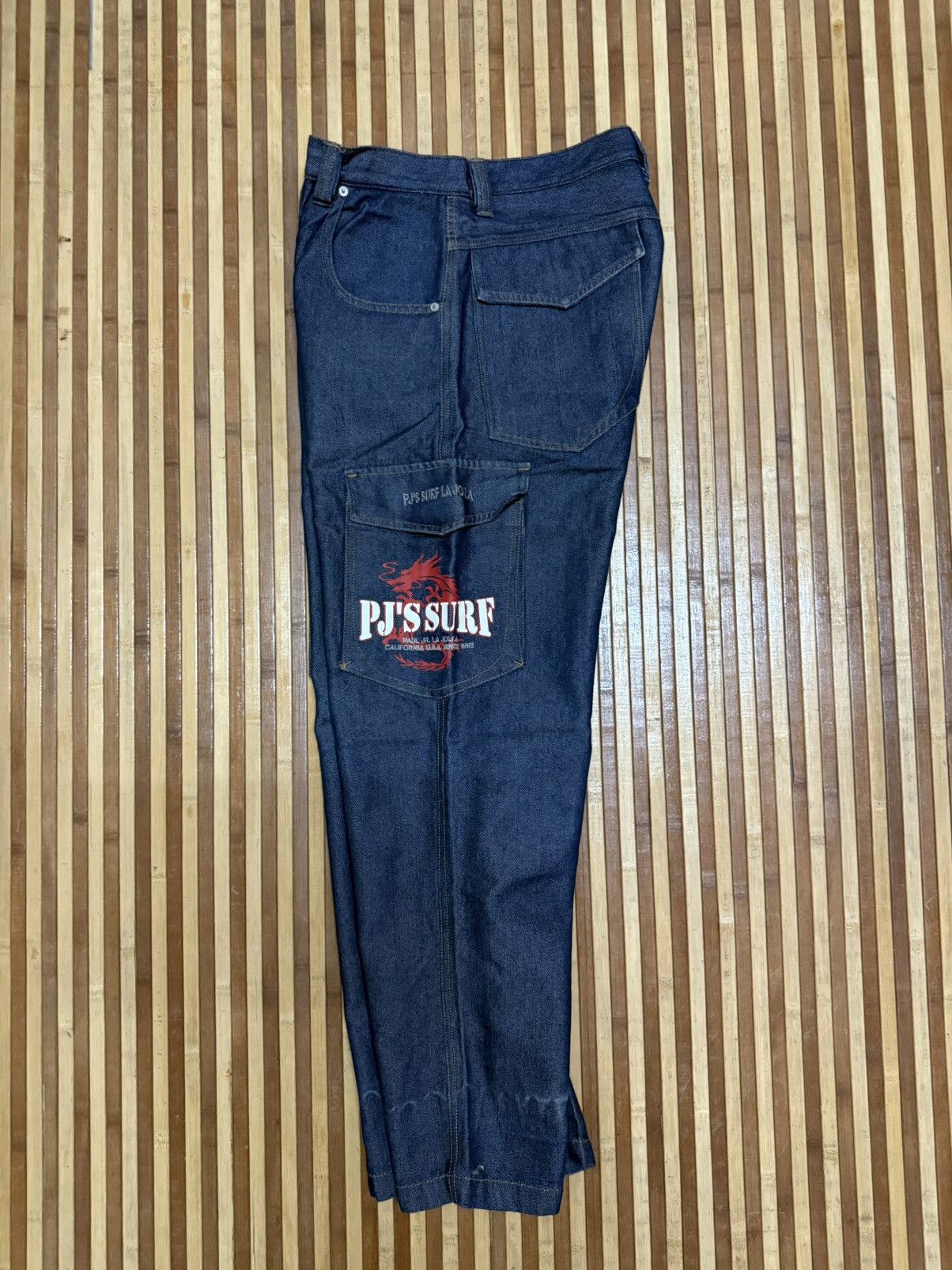 Japanese Brand PJ’S SURF Denim Cargo Pants /Multipocket/Streetwear W32x30.5 Size US 32 / EU 48 - 8 Thumbnail