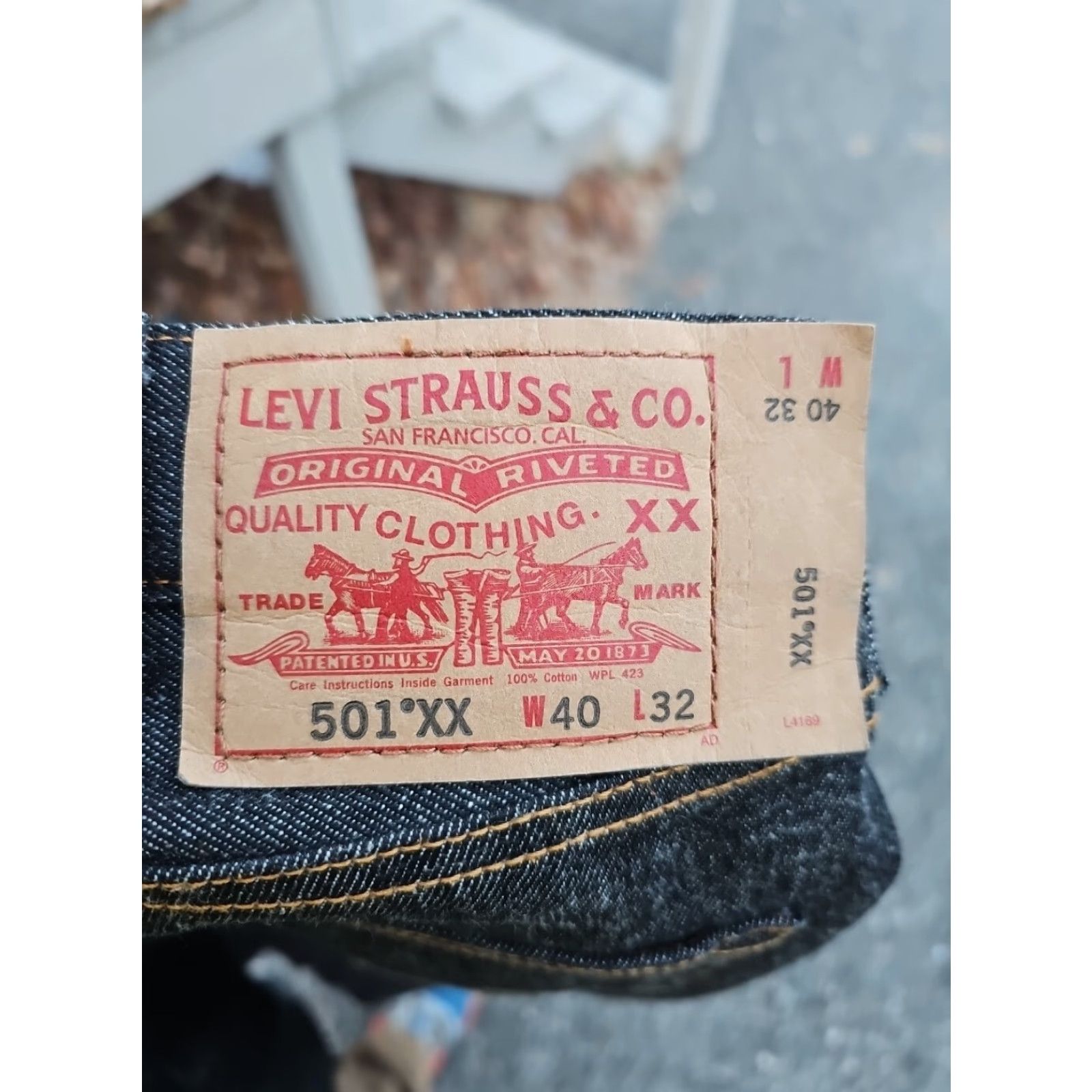 Levi's VTG Levi's 501 XX Jeans Size 40x32 Black Wash Denim Button Fly Regular Straight Mens 80s 90s US Vintage Deadstock Size US 40 / EU 56 - 3 Thumbnail