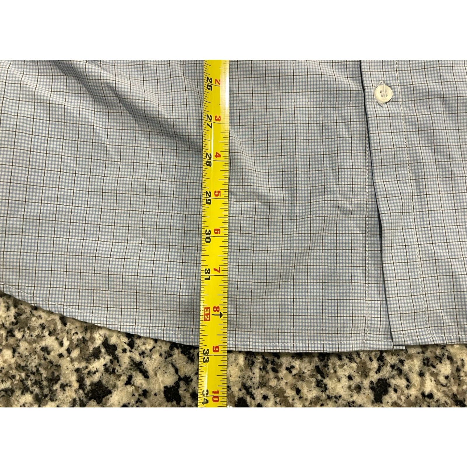 Mizzen+Main MIZZEN+MAIN Button-Up Shirt XXL Blue/Brown Plaid Knit Stretch Casual Men’s Long Sleeve Collared Regular Fit 2XL Mens Size US XXL / EU 58 / 5 - 2 Thumbnail
