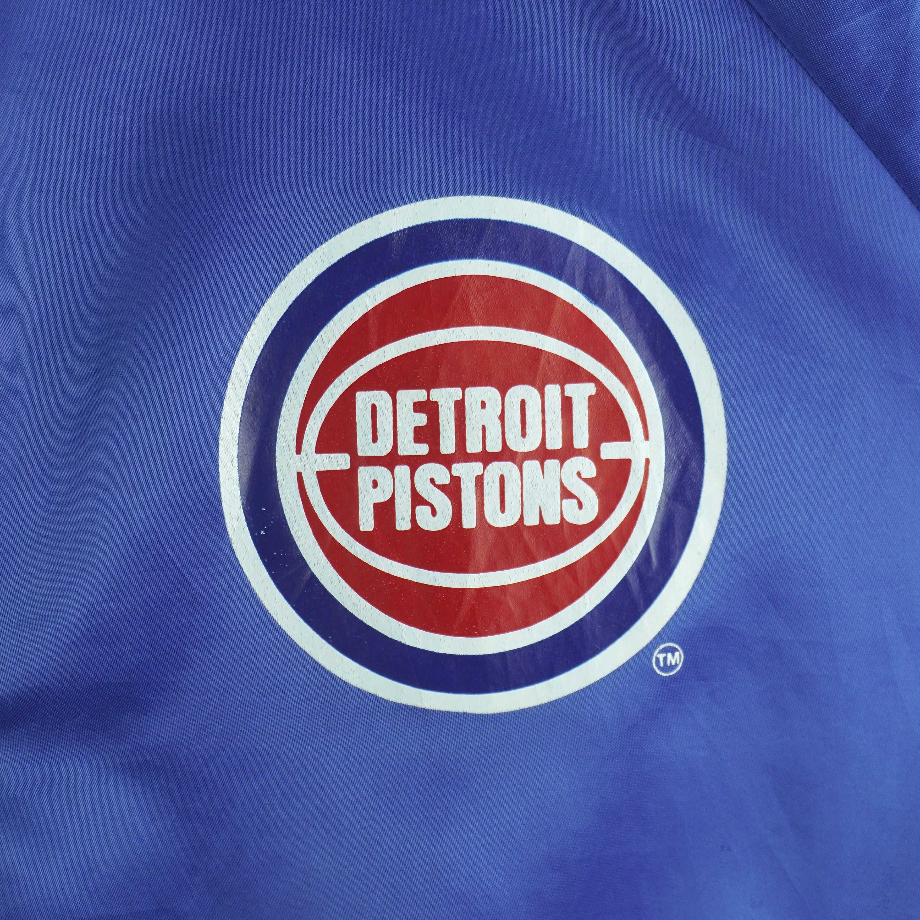Chalk Line NBA - Detroit Pistons Satin Jacket 1990s Size US XL / EU 56 / 4 - 3 Thumbnail