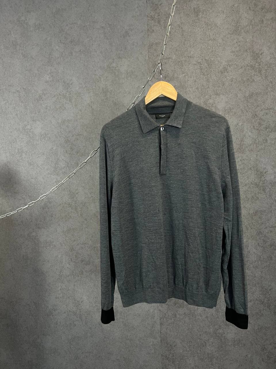 Designer × Paul Smith Paul Smith designer wool polo sweater Size US L / EU 52-54 / 3 - 1 Thumbnail